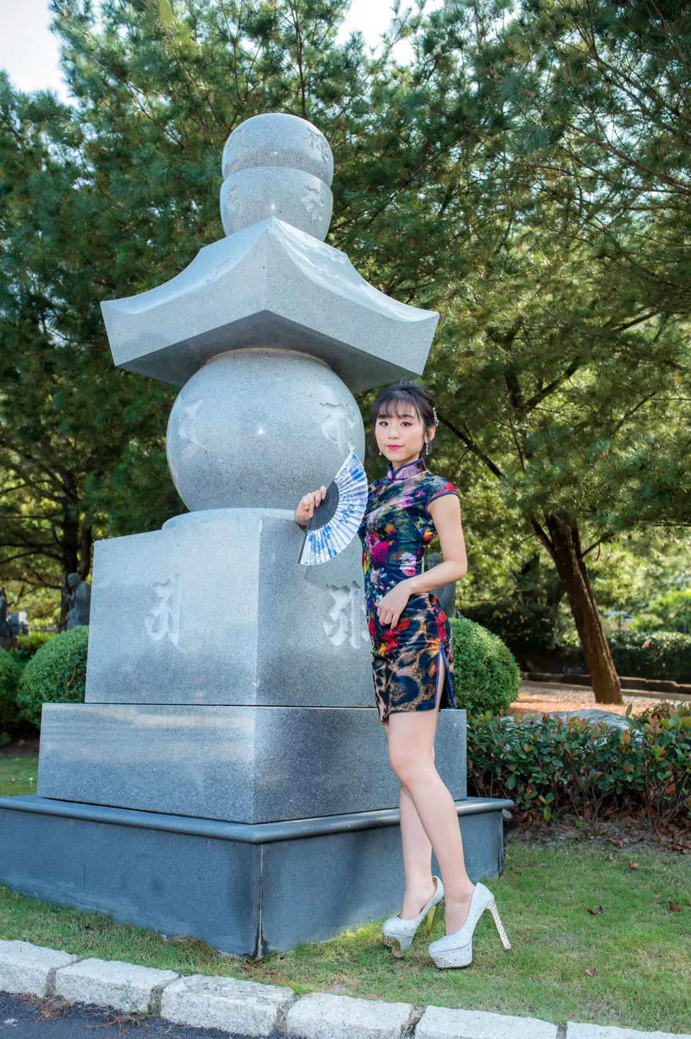 [爱美足] NO.194 余宸 短旗袍高跟美腿 街拍#[105P]-10