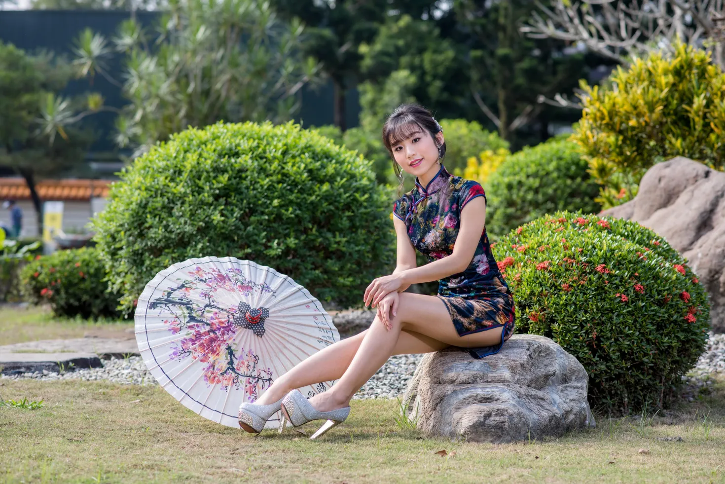 [爱美足] NO.194 余宸 短旗袍高跟美腿 街拍#[105P]-9