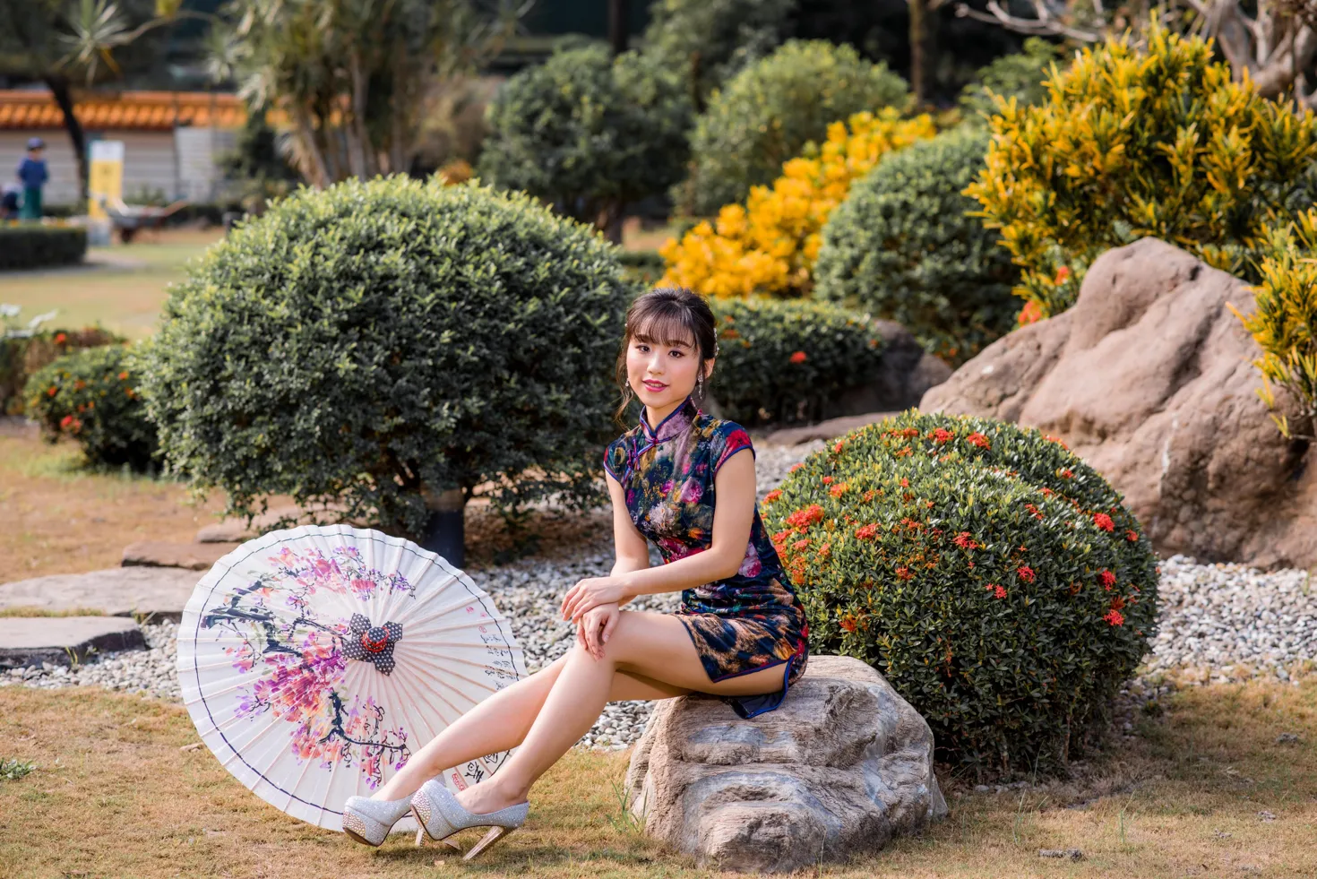 [爱美足] NO.194 余宸 短旗袍高跟美腿 街拍#[105P]-2