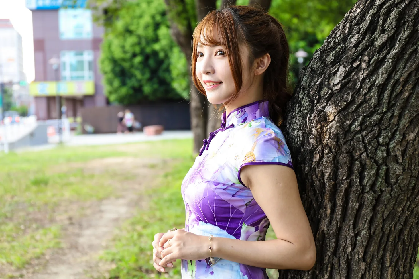 [爱美足] NO.136 Shiang Min 旗袍高跟美腿 街拍#[50P]-4