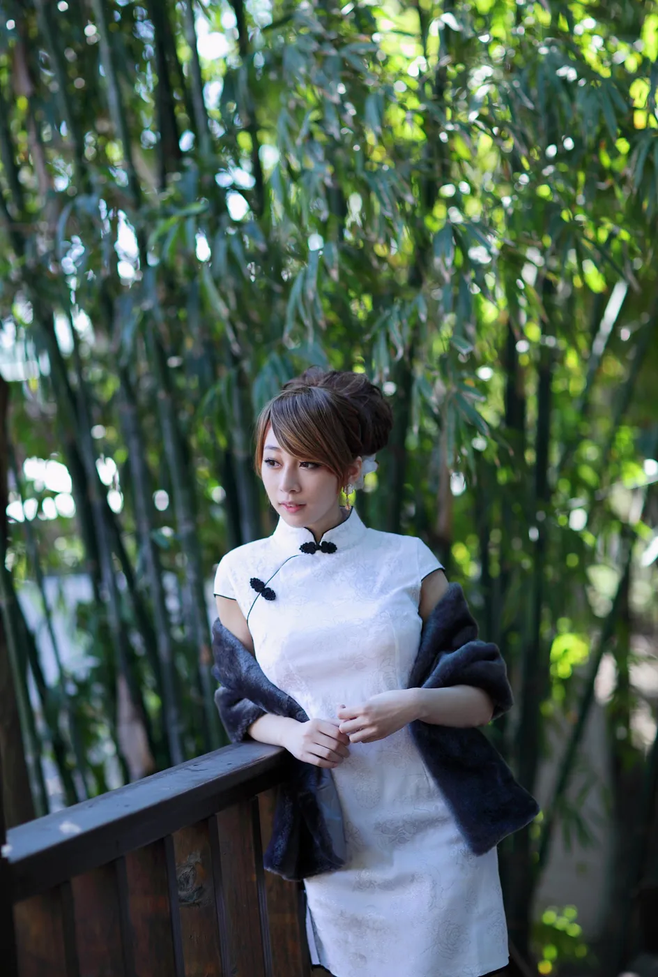 [爱美足] NO.212 小优 短旗袍丝袜高跟美腿 街拍#[78P]-6