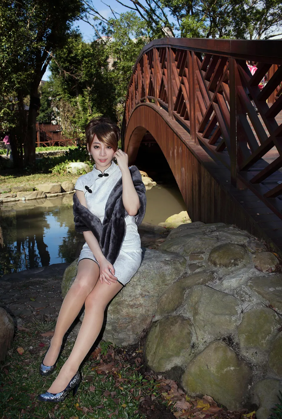 [爱美足] NO.212 小优 短旗袍丝袜高跟美腿 街拍#[78P]-7