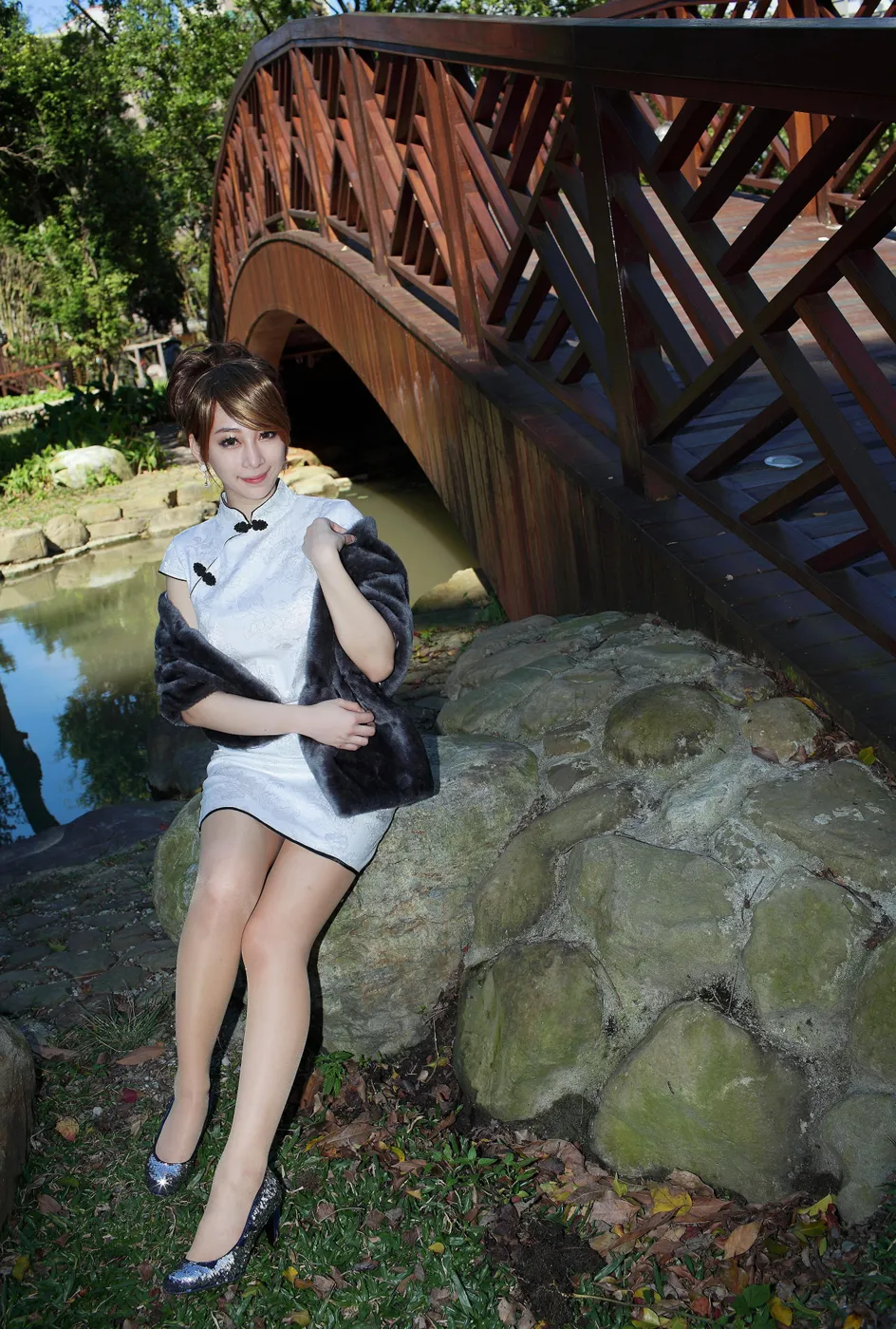 [爱美足] NO.212 小优 短旗袍丝袜高跟美腿 街拍#[78P]-9