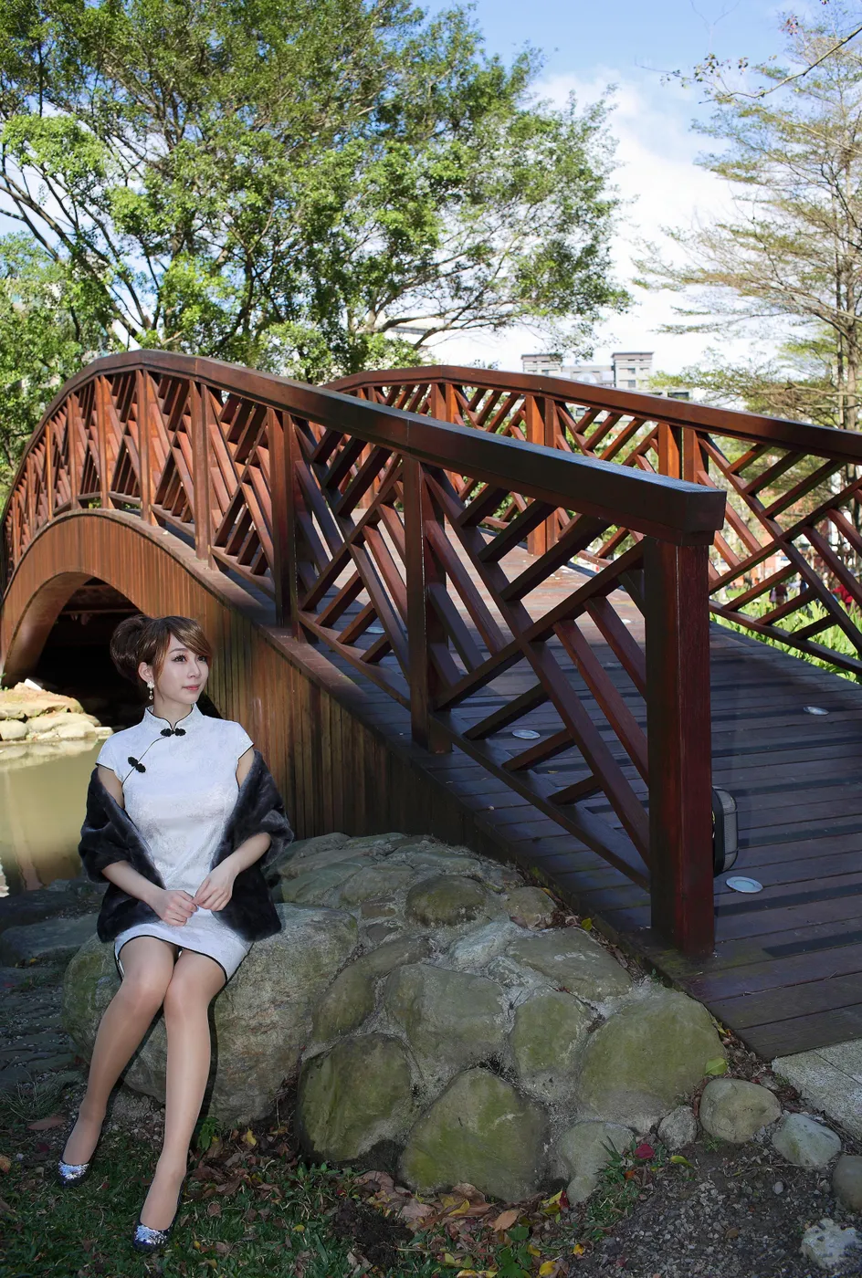 [爱美足] NO.212 小优 短旗袍丝袜高跟美腿 街拍#[78P]-10