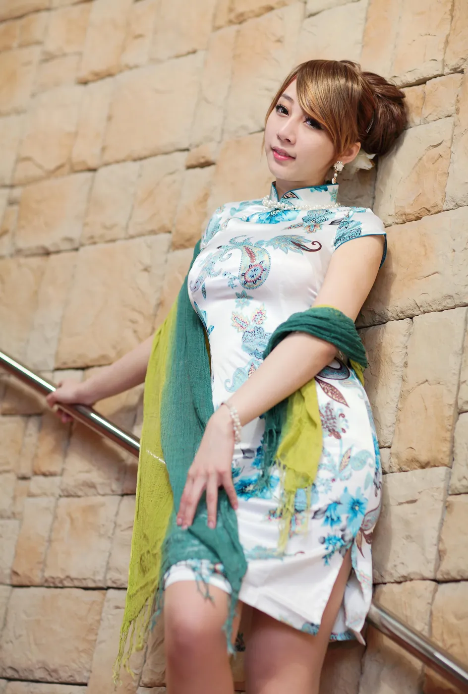 [爱美足] NO.212 小优 短旗袍丝袜高跟美腿 街拍#[78P]-6