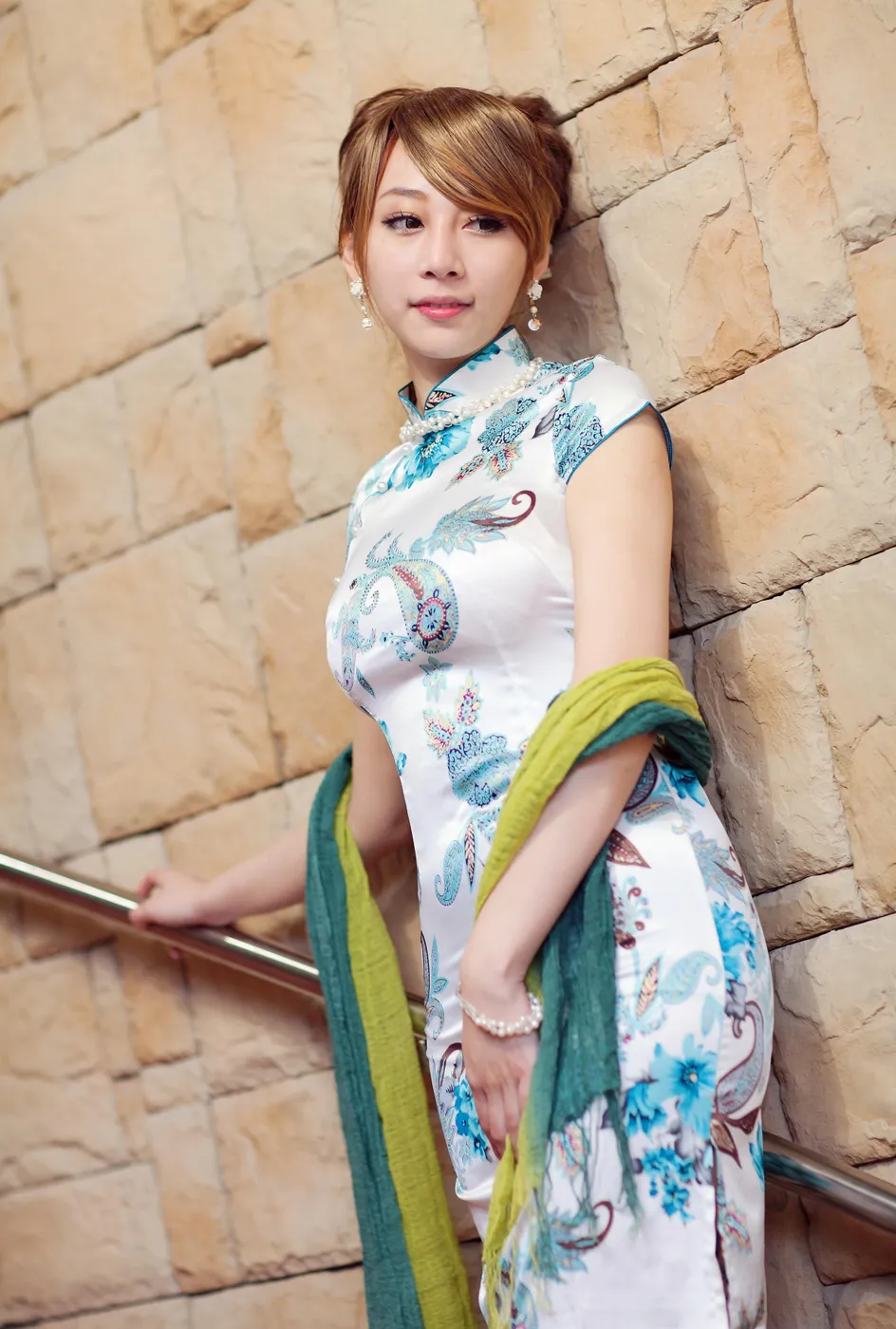 [爱美足] NO.212 小优 短旗袍丝袜高跟美腿 街拍#[78P]-9