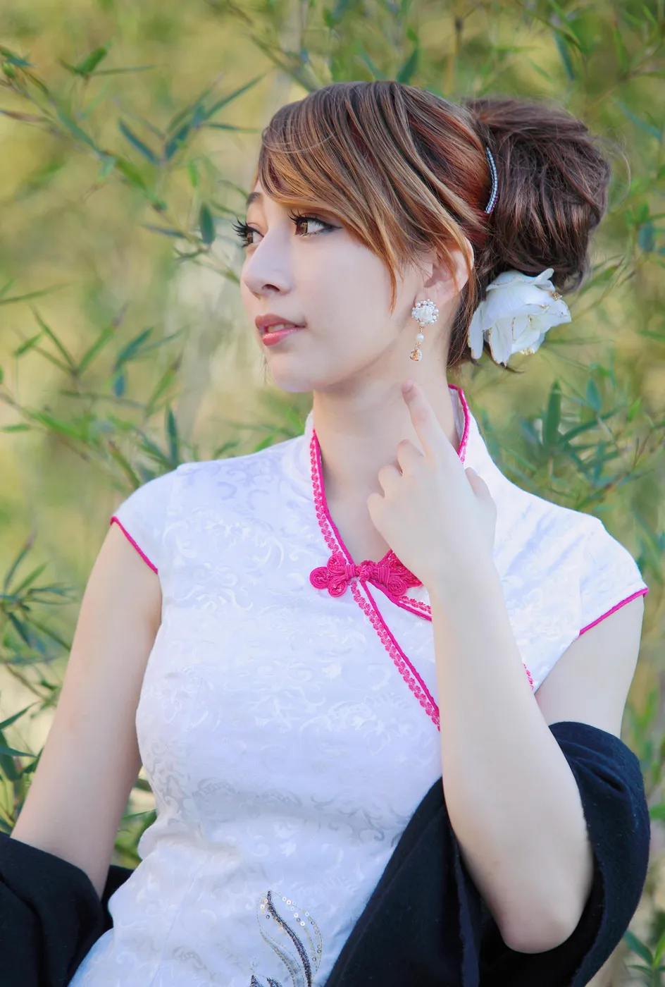 [爱美足] NO.212 小优 短旗袍丝袜高跟美腿 街拍#[78P]-5