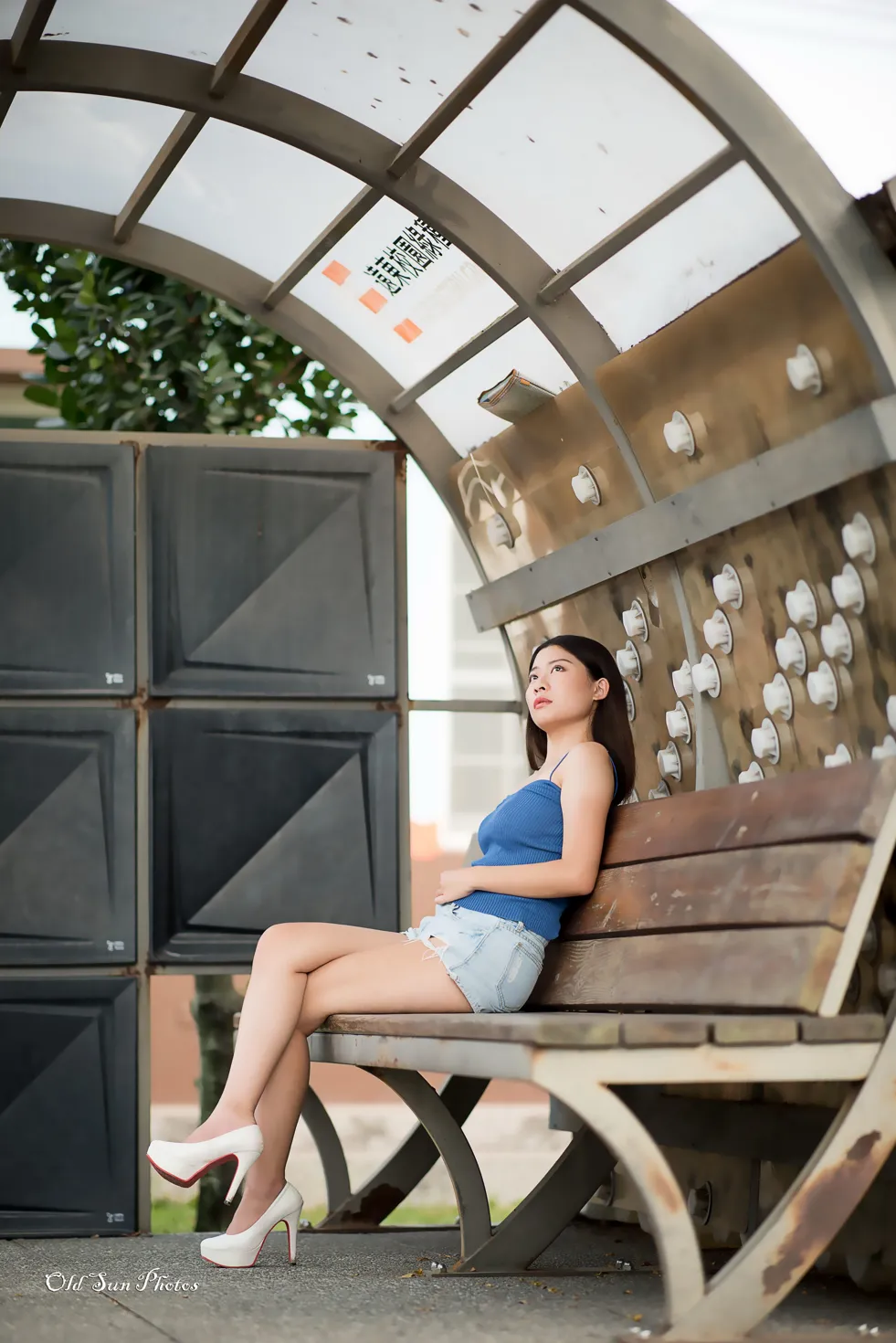 [爱美足] NO.187 张紫琳 牛仔短裤高跟美腿 街拍#[66P]-4