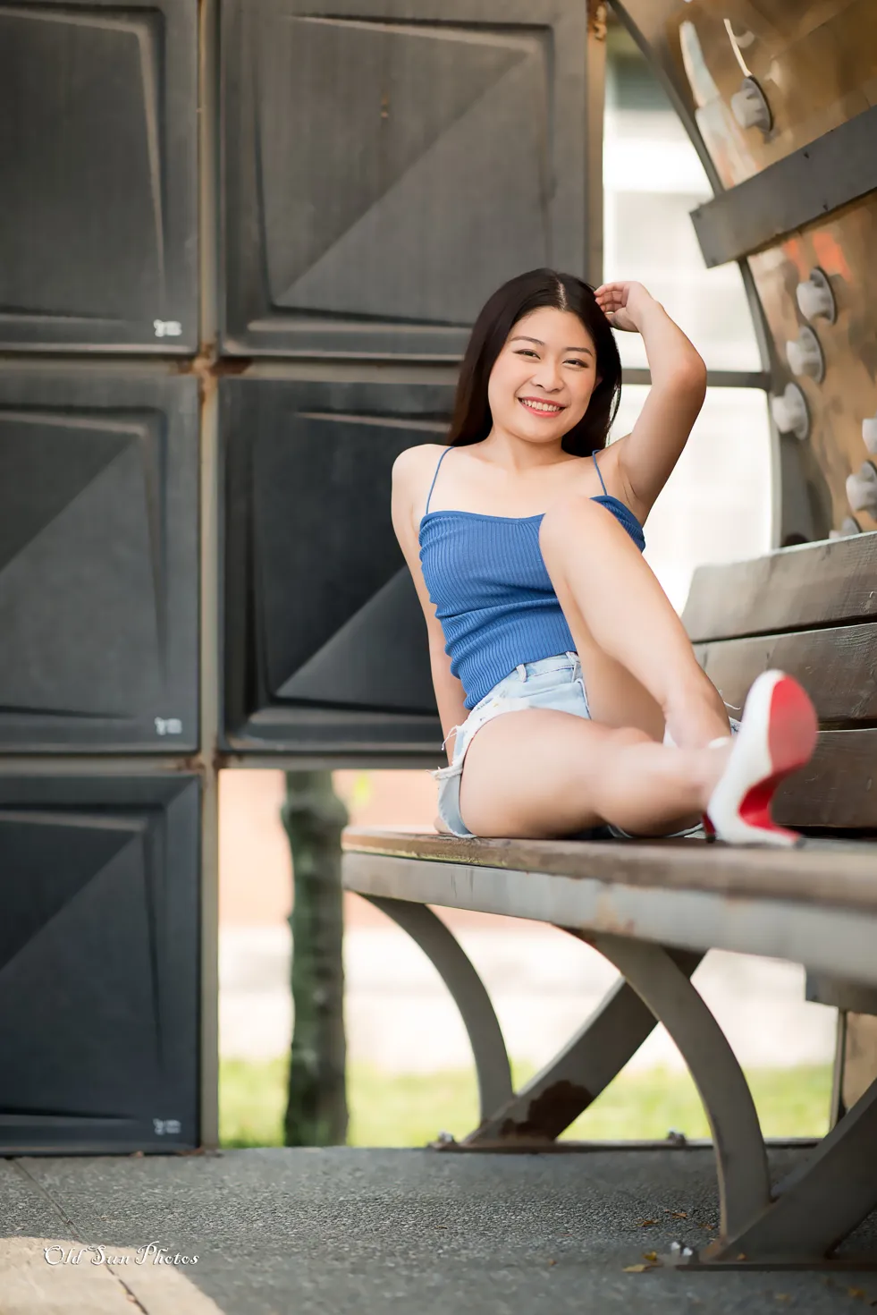 [爱美足] NO.187 张紫琳 牛仔短裤高跟美腿 街拍#[66P]-6