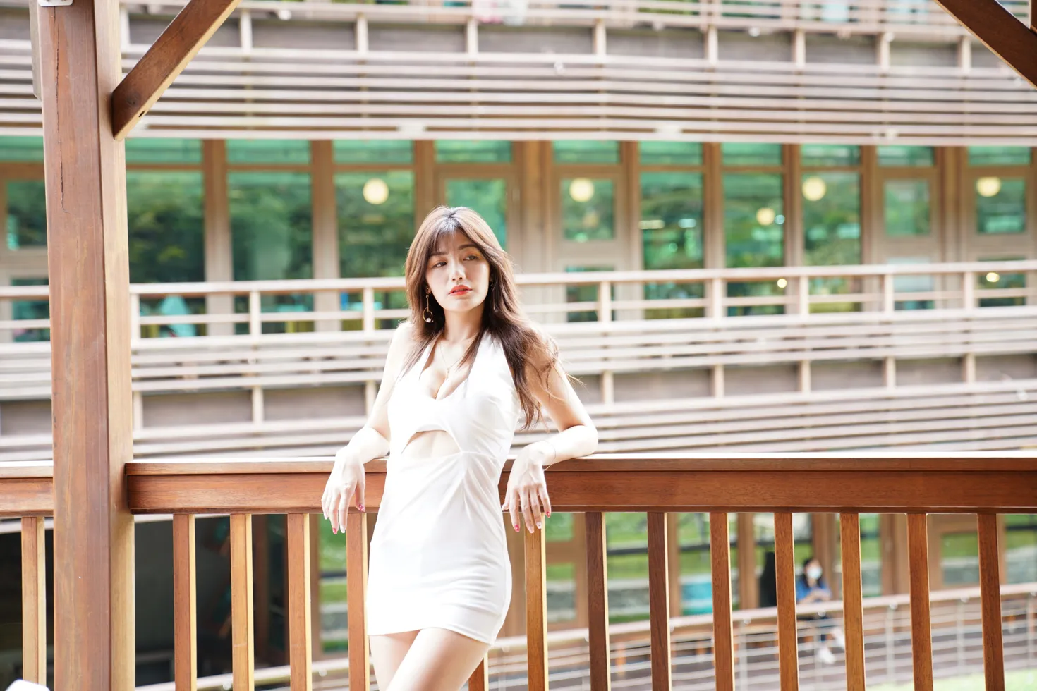 [爱美足] NO.105 陈葳 性感露肚连衣短裙高跟美腿 街拍#[81P]-1