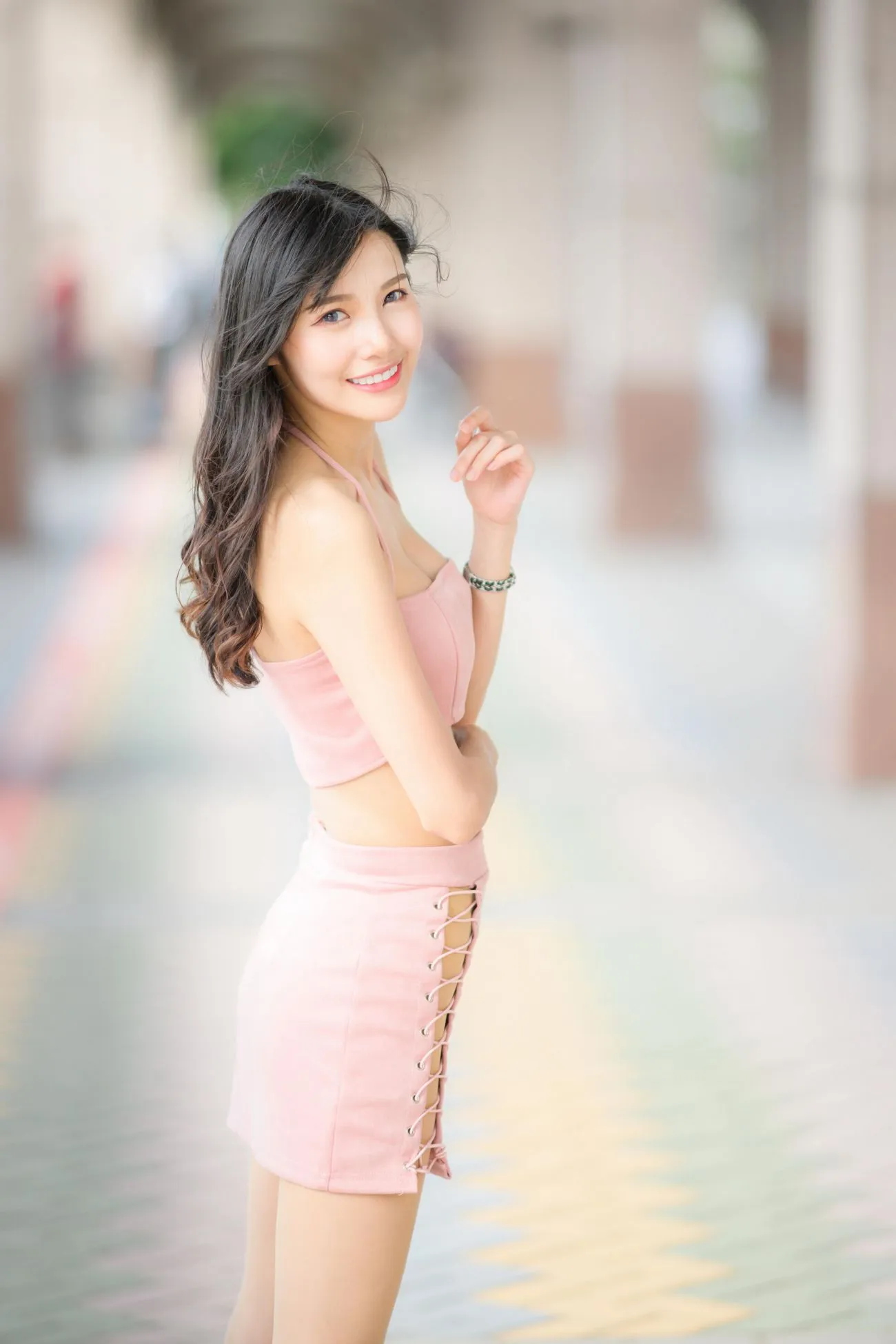 [爱美足] NO.226 Bao 丝袜高跟美腿外拍2 街拍#[99P]-1