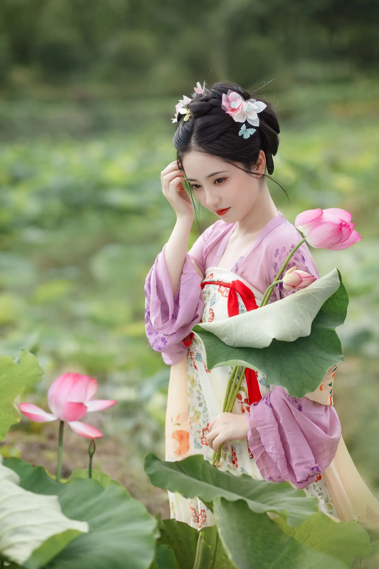 [艺图语] 2022.08.31 Vol.1832 – 采荷 小温暖想要个大太阳#[22P]-3