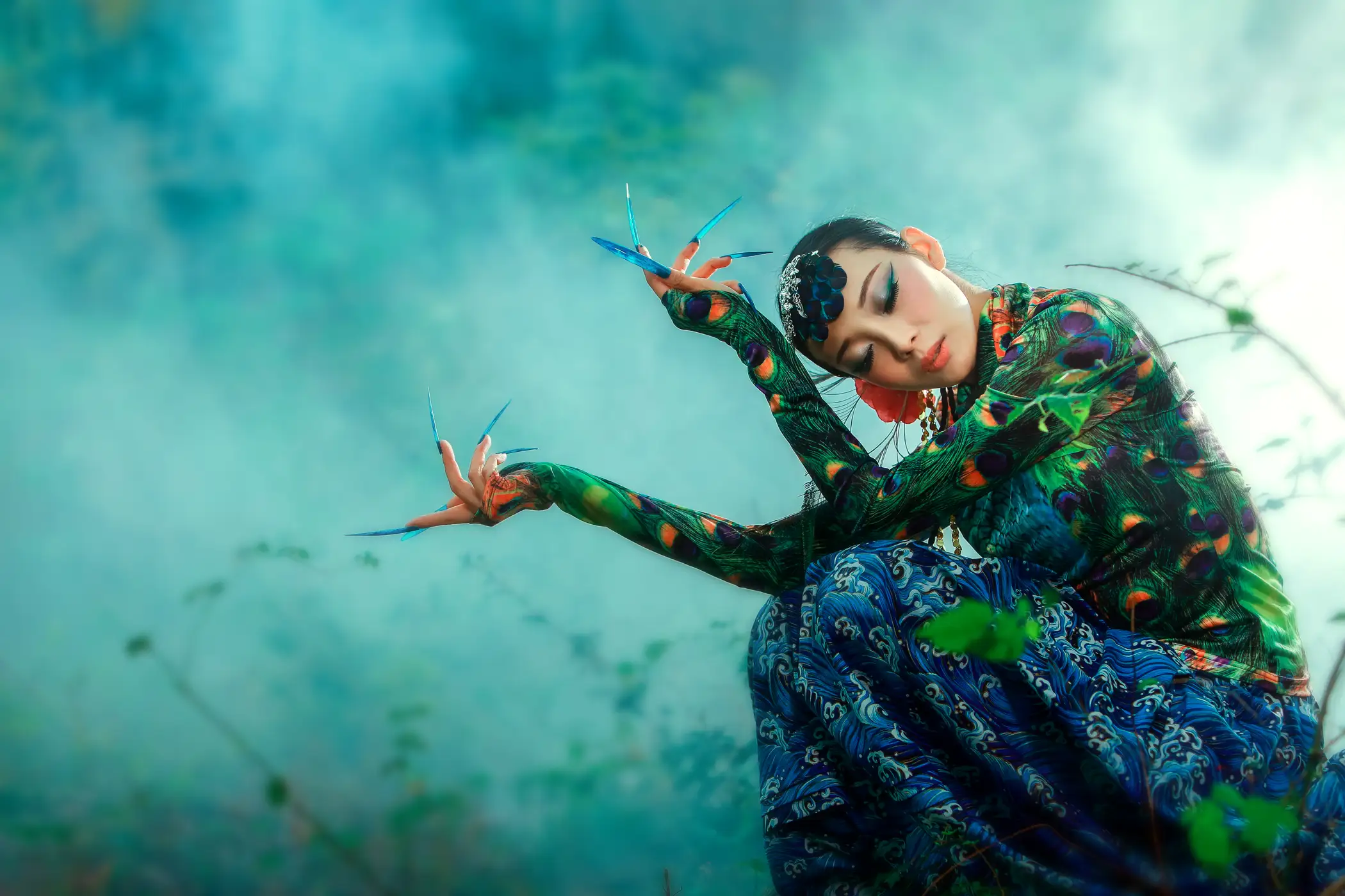 [艺图语] 2021.08.18 Vol.144 – 孔雀林 青萧#[32P]-1