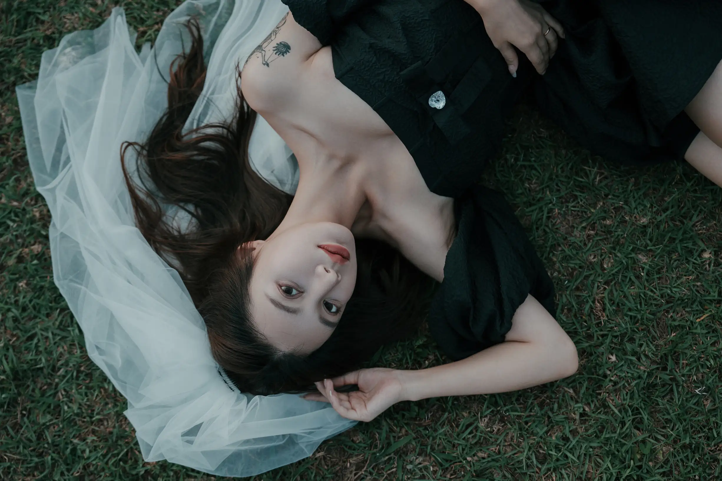 [艺图语] 2022.09.16 Vol.1964 – 渐暗时刻，黑裙白纱情绪片 姝雯同学#[39P]-7