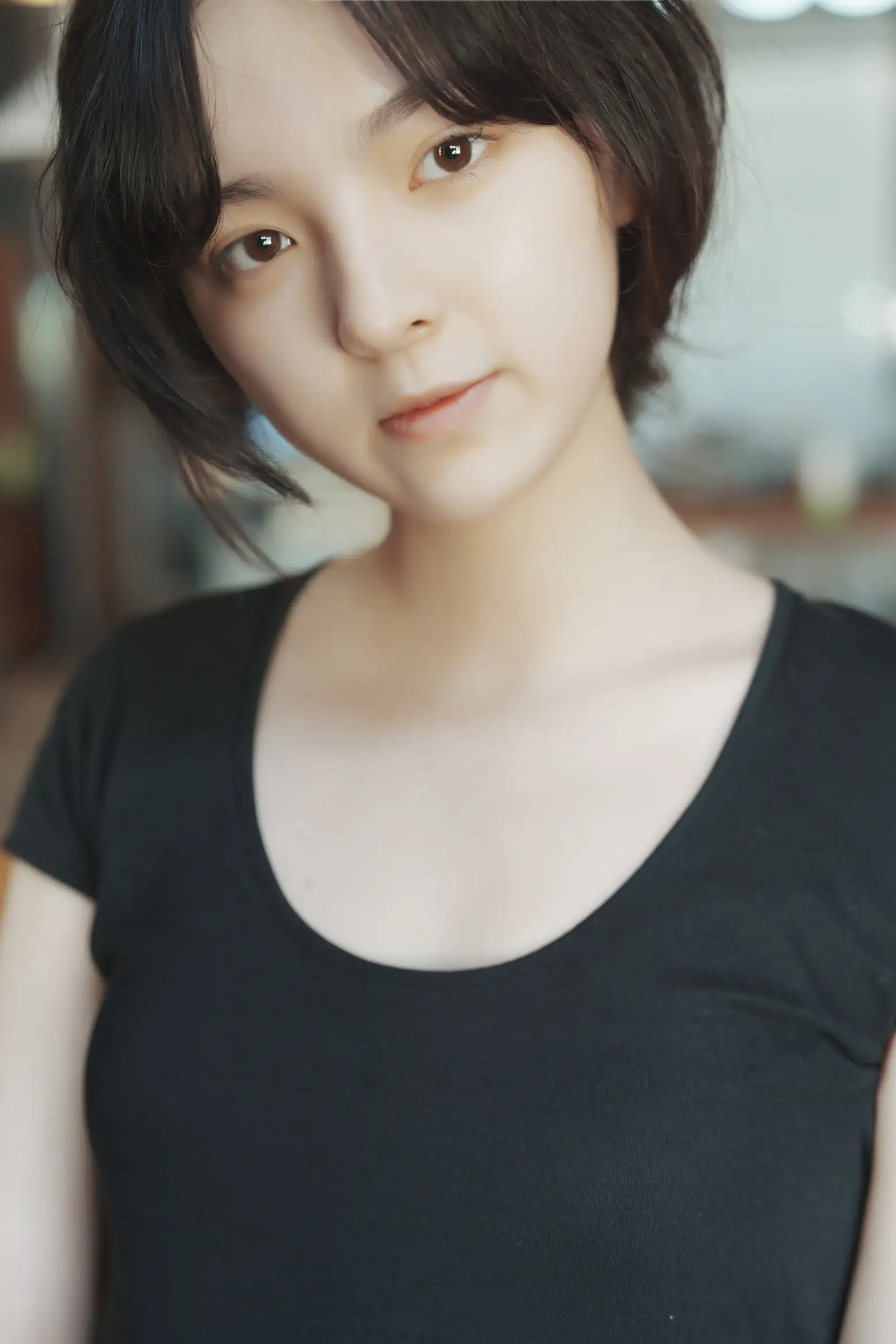 [艺图语] 2022.09.11 Vol.1924 – 咖啡屋里的素颜女孩 dudu#[32P]-4