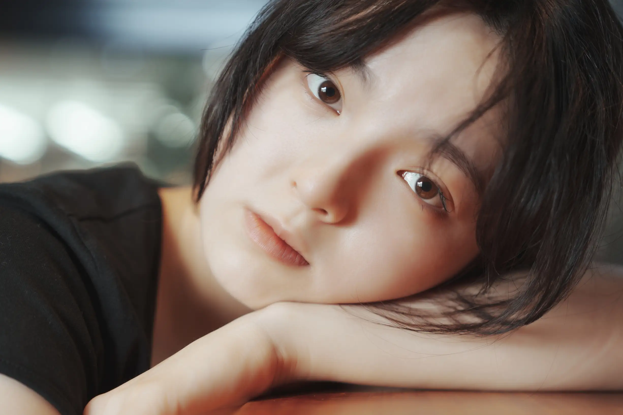 [艺图语] 2022.09.11 Vol.1924 – 咖啡屋里的素颜女孩 dudu#[32P]-3