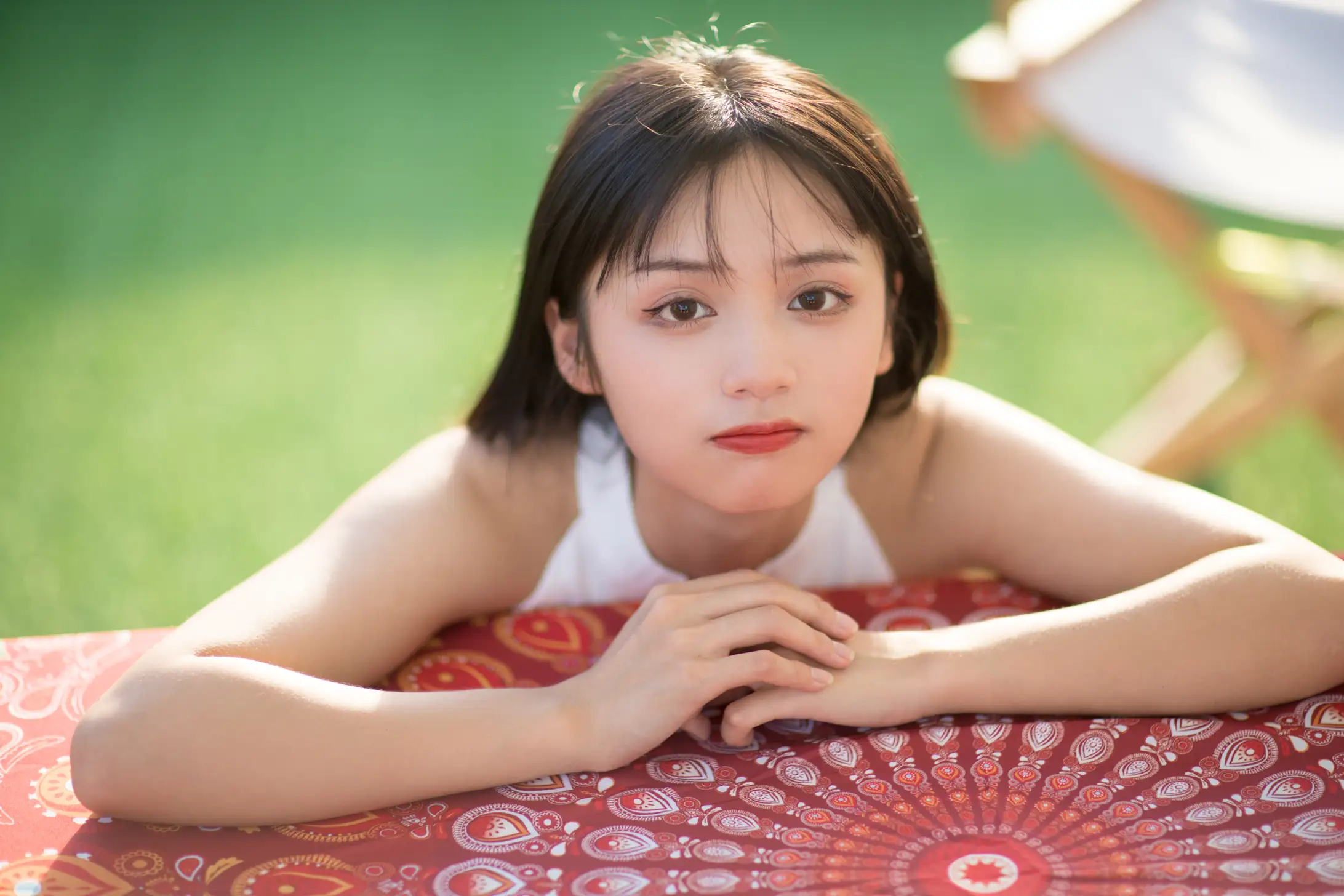 [艺图语] 2021.11.04 Vol.416 – 白色连衣裙 雨文#[22P]-7