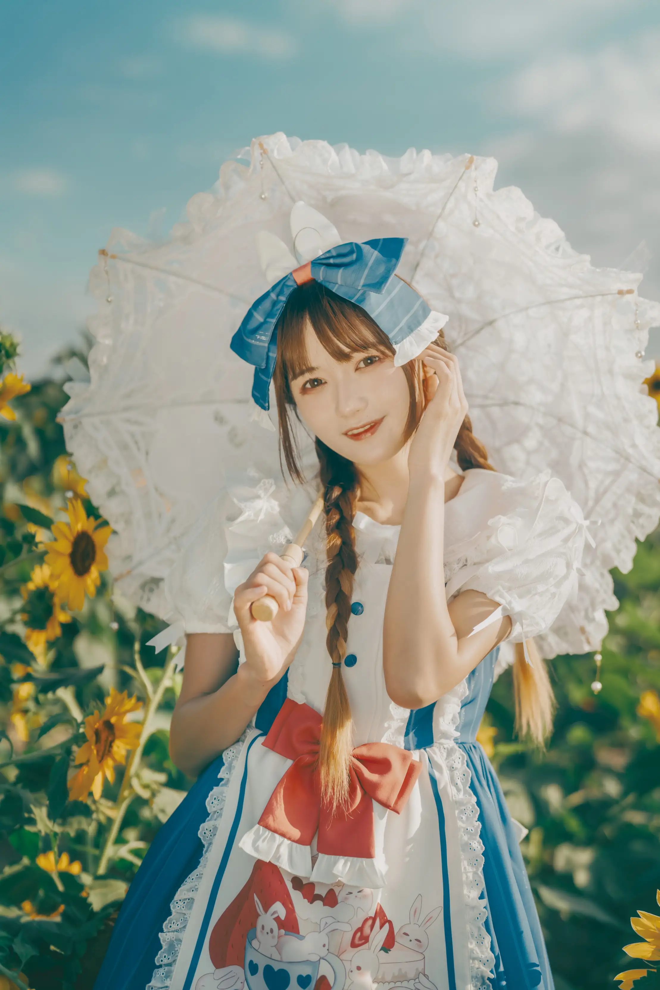 [艺图语] 2022.07.18 Vol.1515 – 甜甜向日葵女孩 兔子Zzz不吃胡萝卜#[32P]-1