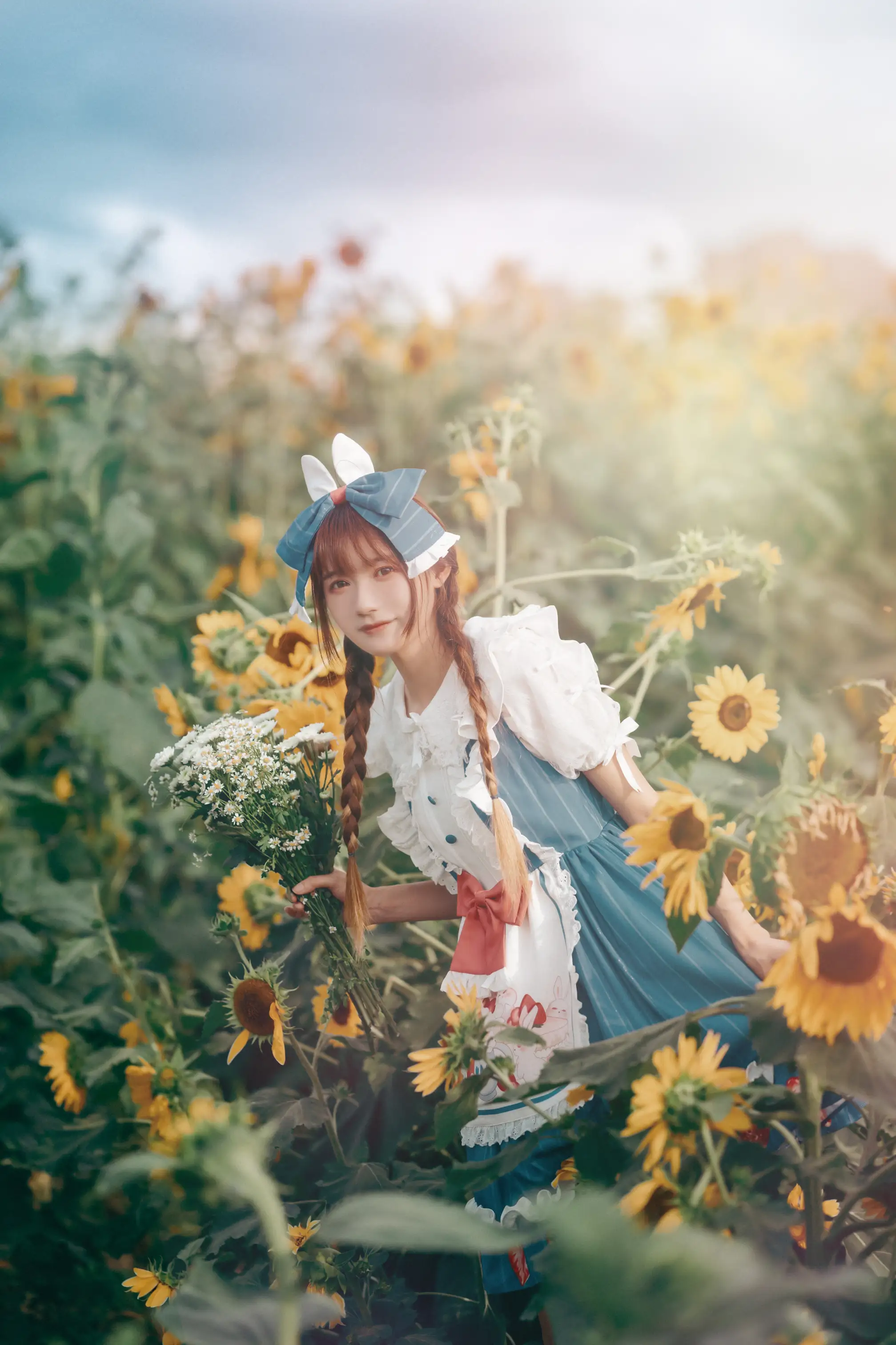 [艺图语] 2022.07.18 Vol.1515 – 甜甜向日葵女孩 兔子Zzz不吃胡萝卜#[32P]-5