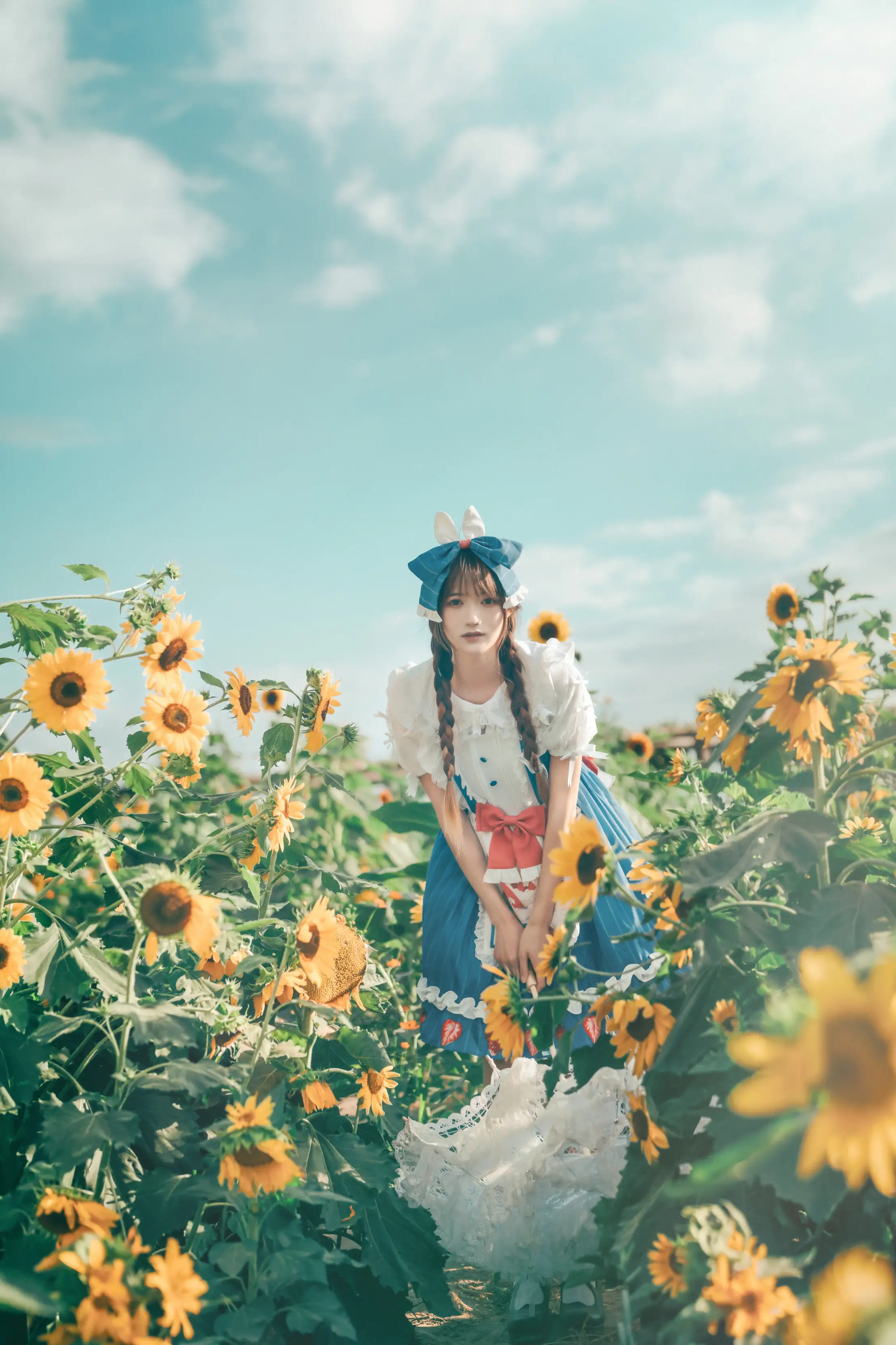 [艺图语] 2022.07.18 Vol.1515 – 甜甜向日葵女孩 兔子Zzz不吃胡萝卜#[32P]-5