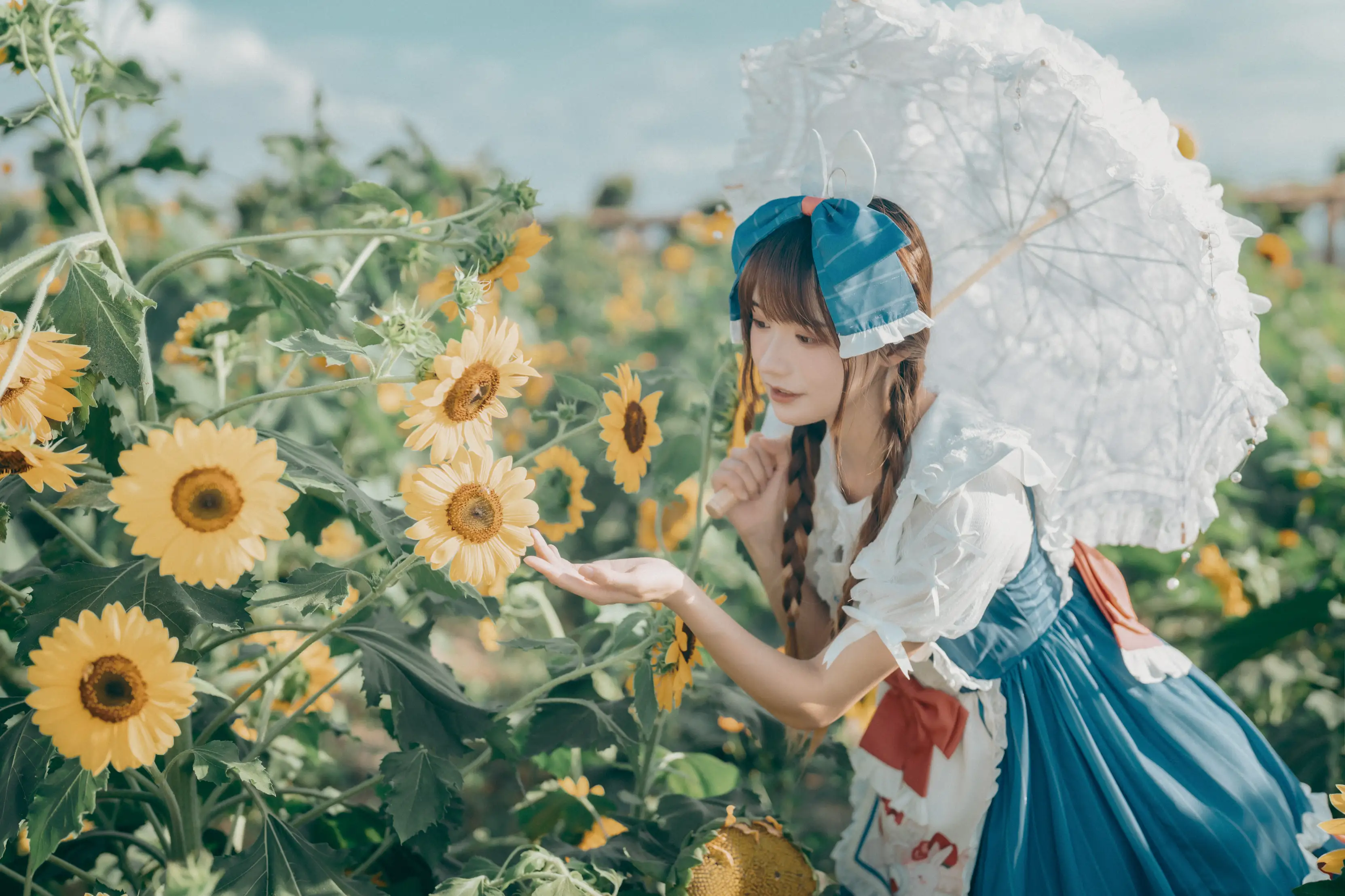 [艺图语] 2022.07.18 Vol.1515 – 甜甜向日葵女孩 兔子Zzz不吃胡萝卜#[32P]-8