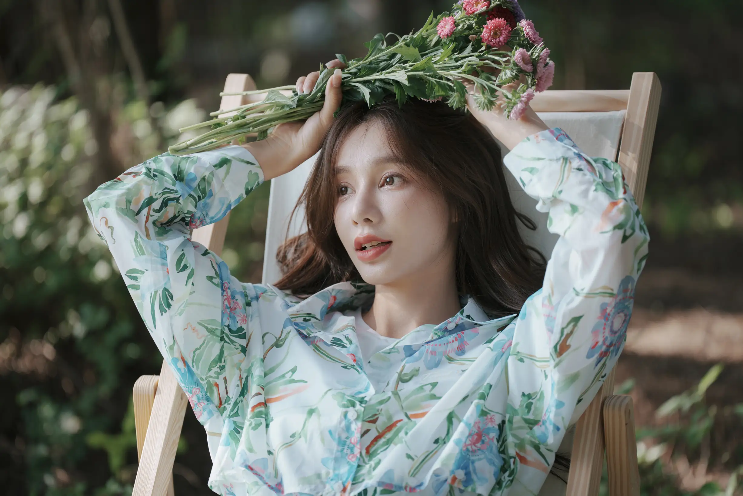 [艺图语] 2022.08.11 Vol.1678 – 氧气女孩的盛夏密林 姝雯同学#[53P]-2