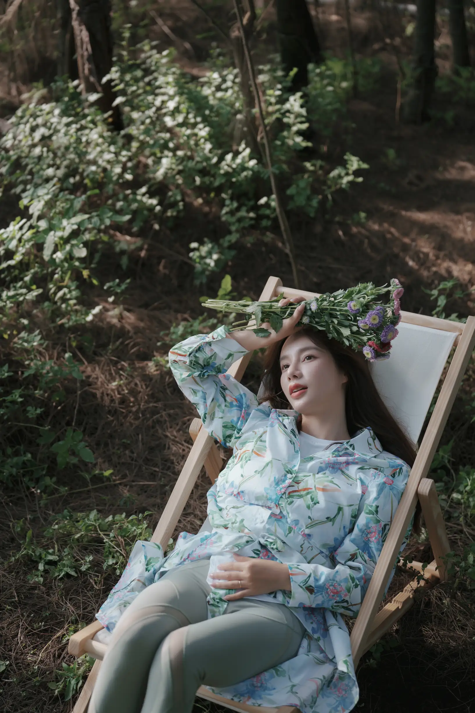 [艺图语] 2022.08.11 Vol.1678 – 氧气女孩的盛夏密林 姝雯同学#[53P]-5