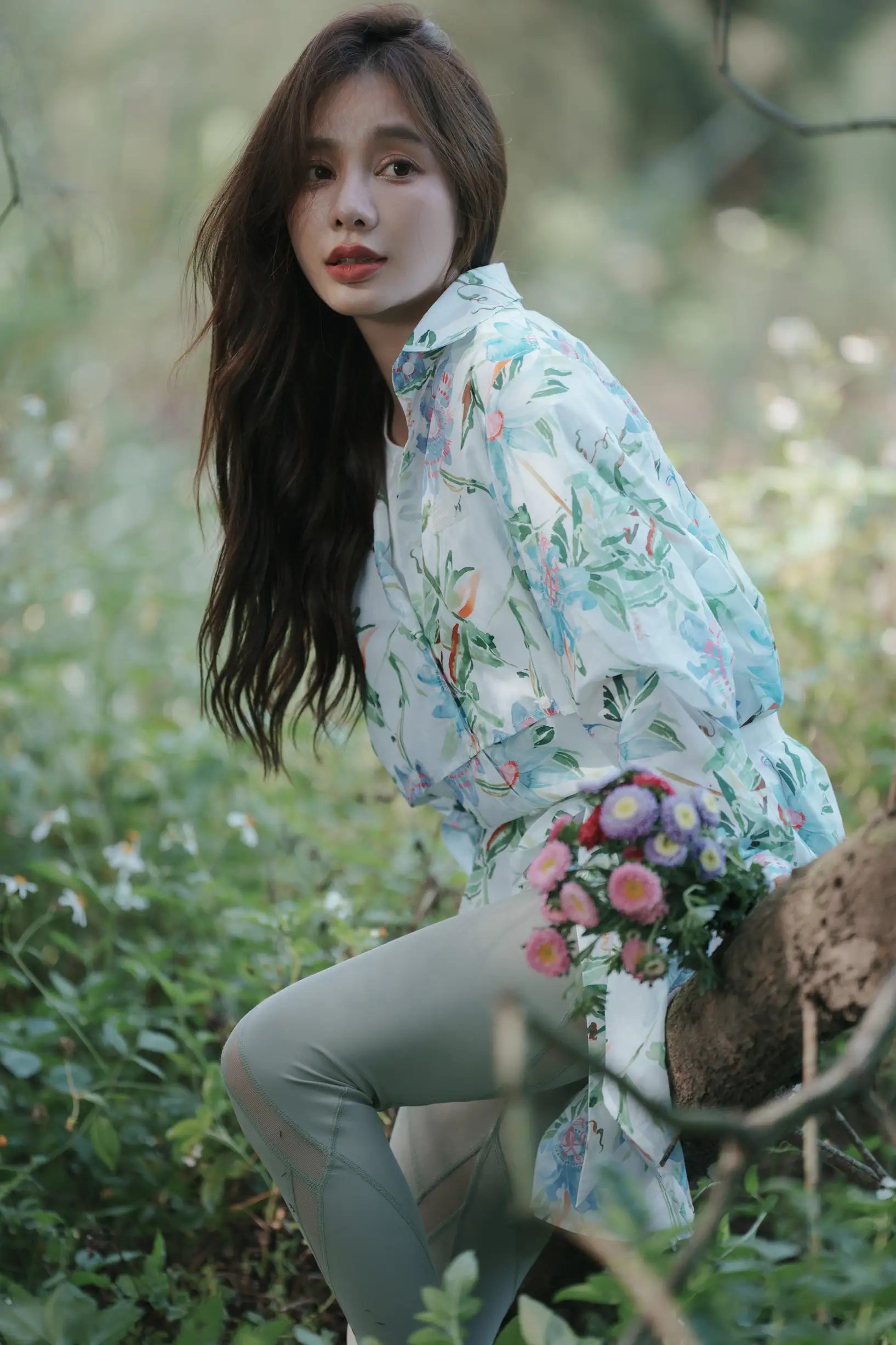 [艺图语] 2022.08.11 Vol.1678 – 氧气女孩的盛夏密林 姝雯同学#[53P]-9