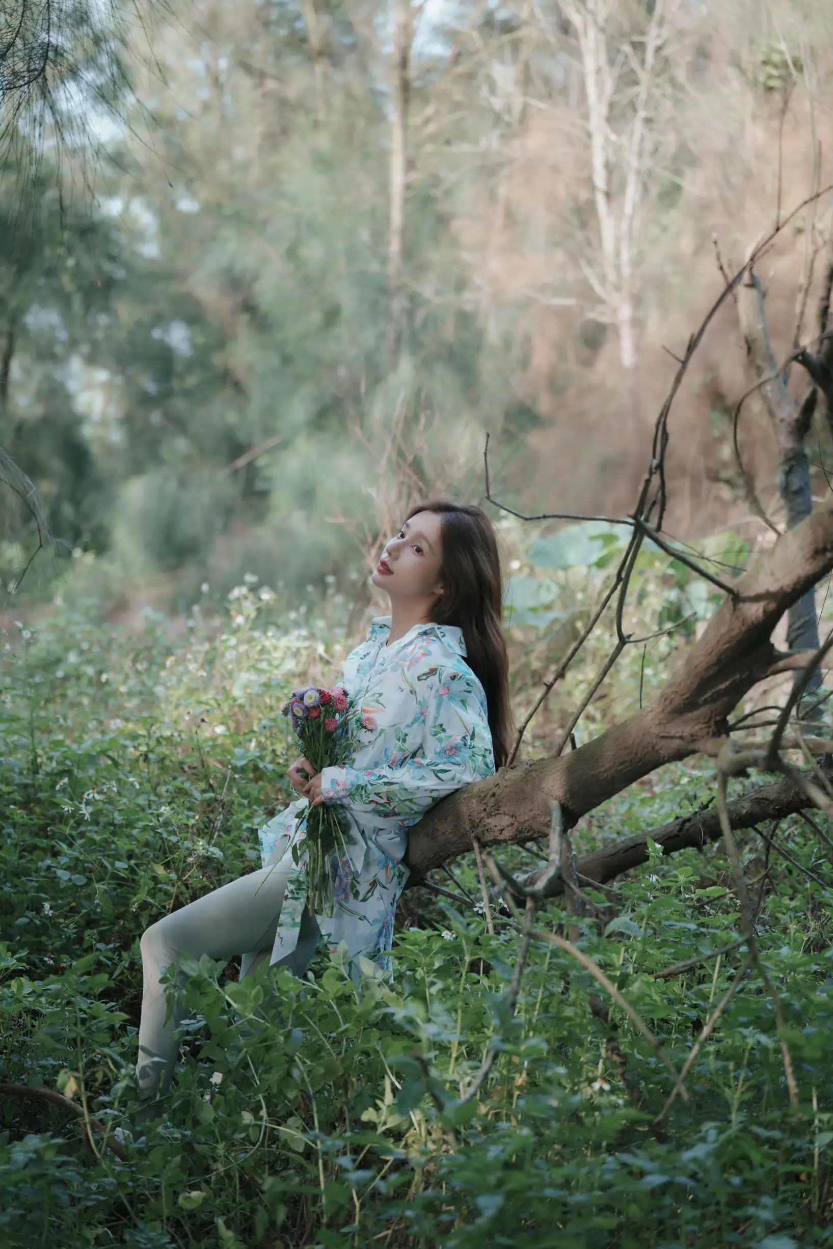 [艺图语] 2022.08.11 Vol.1678 – 氧气女孩的盛夏密林 姝雯同学#[53P]-3