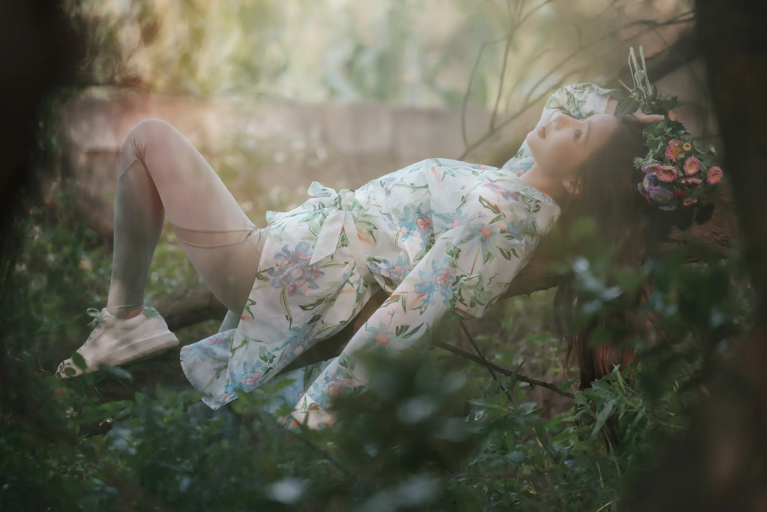 [艺图语] 2022.08.11 Vol.1678 – 氧气女孩的盛夏密林 姝雯同学#[53P]-4