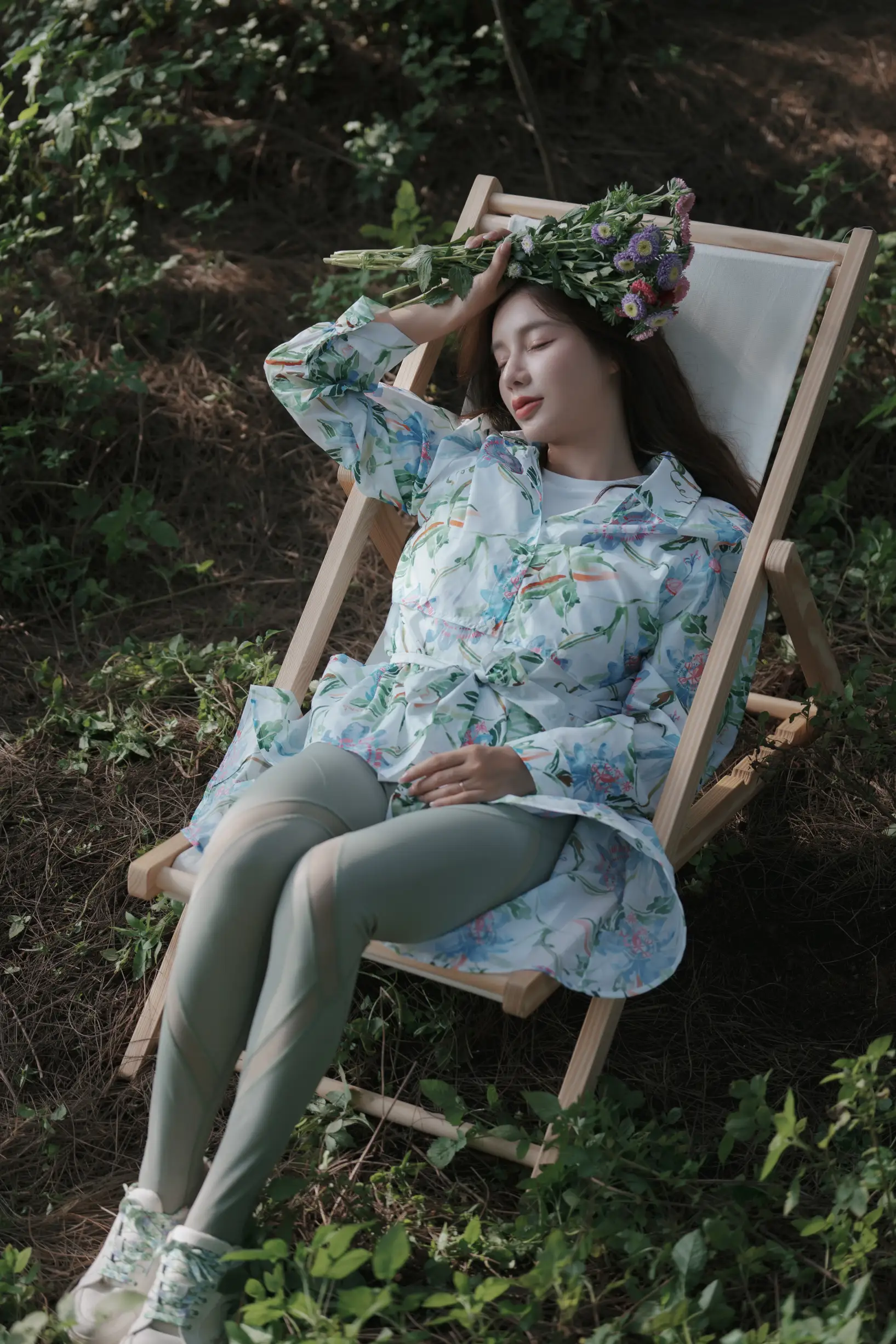 [艺图语] 2022.08.11 Vol.1678 – 氧气女孩的盛夏密林 姝雯同学#[53P]-5