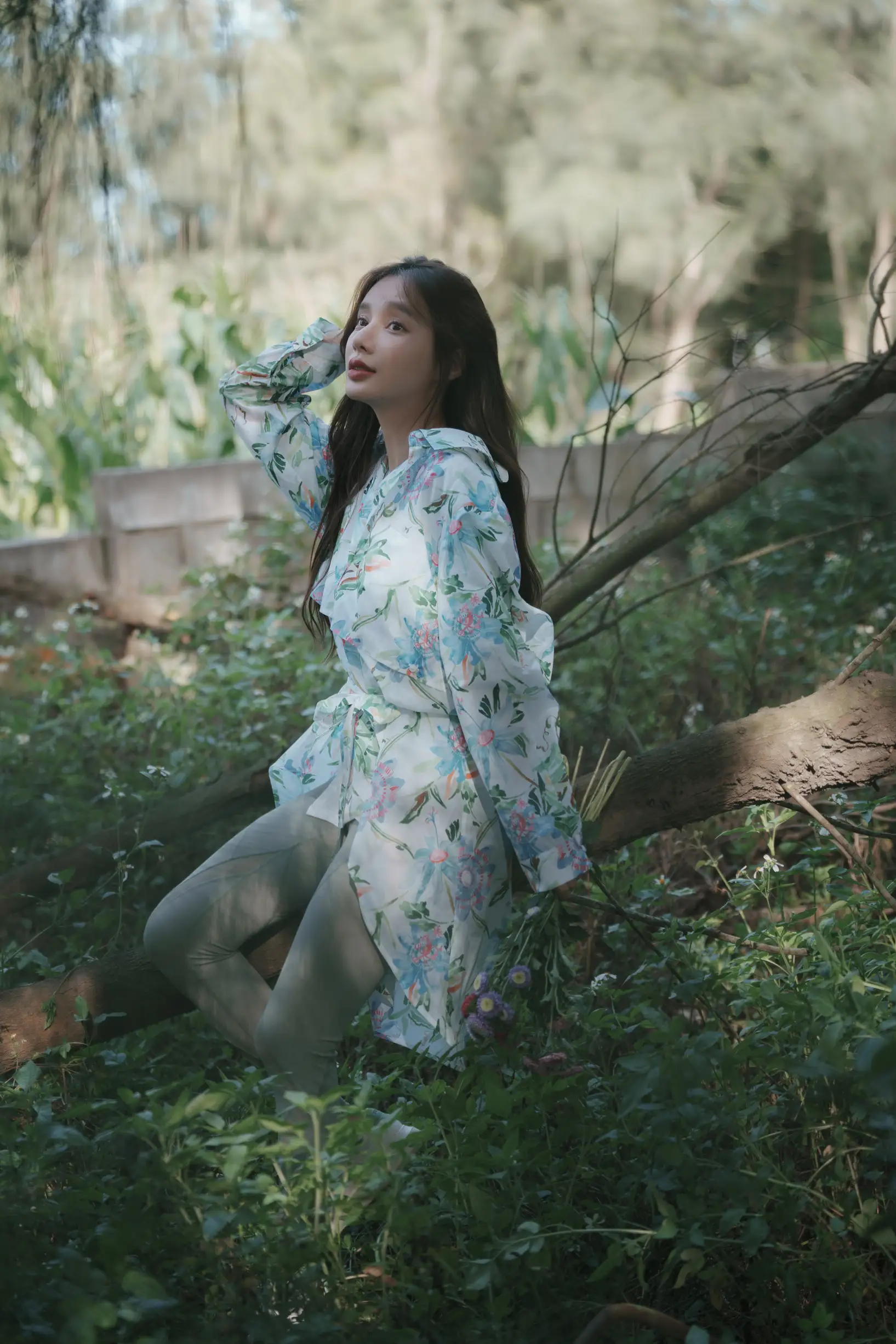 [艺图语] 2022.08.11 Vol.1678 – 氧气女孩的盛夏密林 姝雯同学#[53P]-5