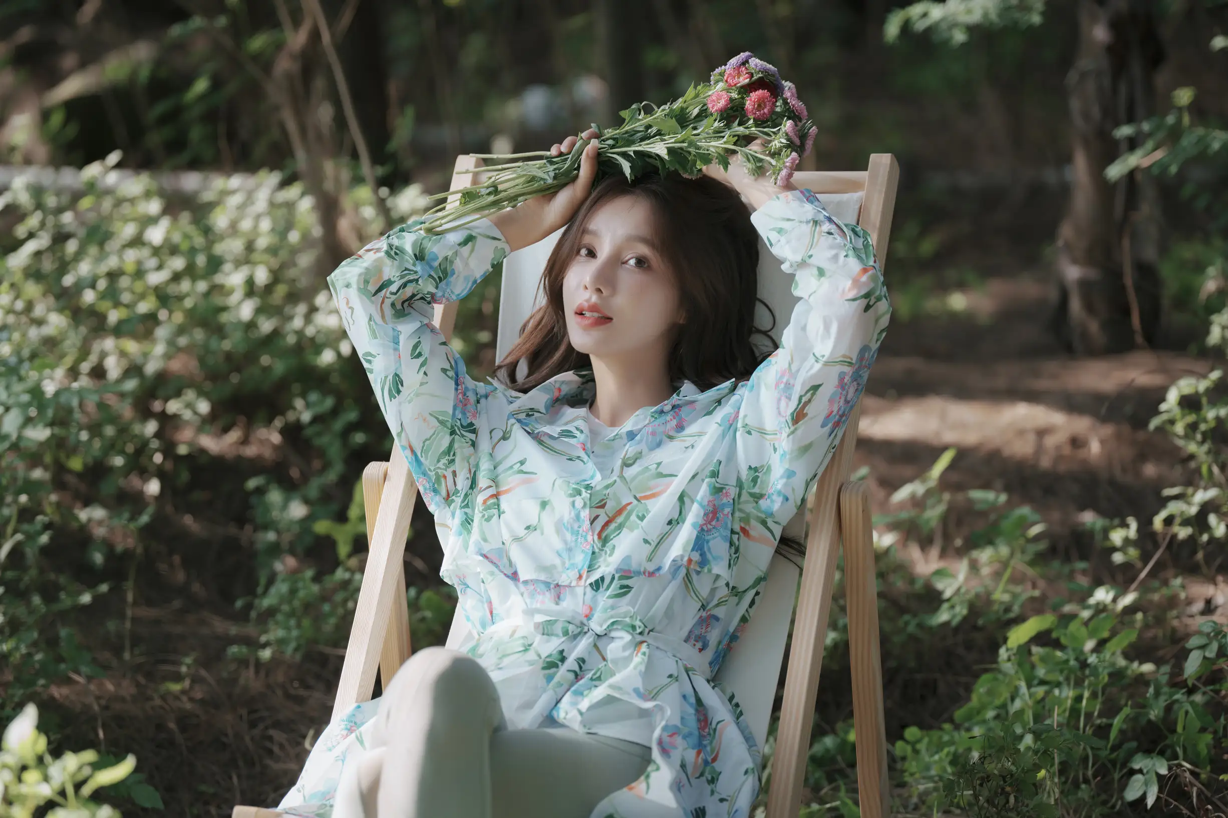 [艺图语] 2022.08.11 Vol.1678 – 氧气女孩的盛夏密林 姝雯同学#[53P]-2