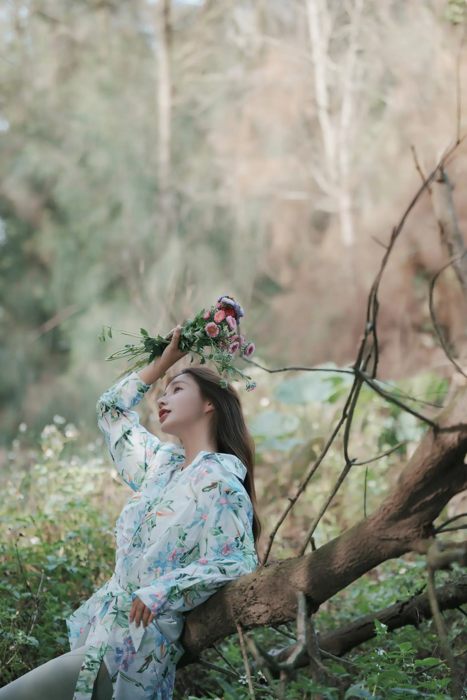 [艺图语] 2022.08.11 Vol.1678 – 氧气女孩的盛夏密林 姝雯同学#[53P]-7