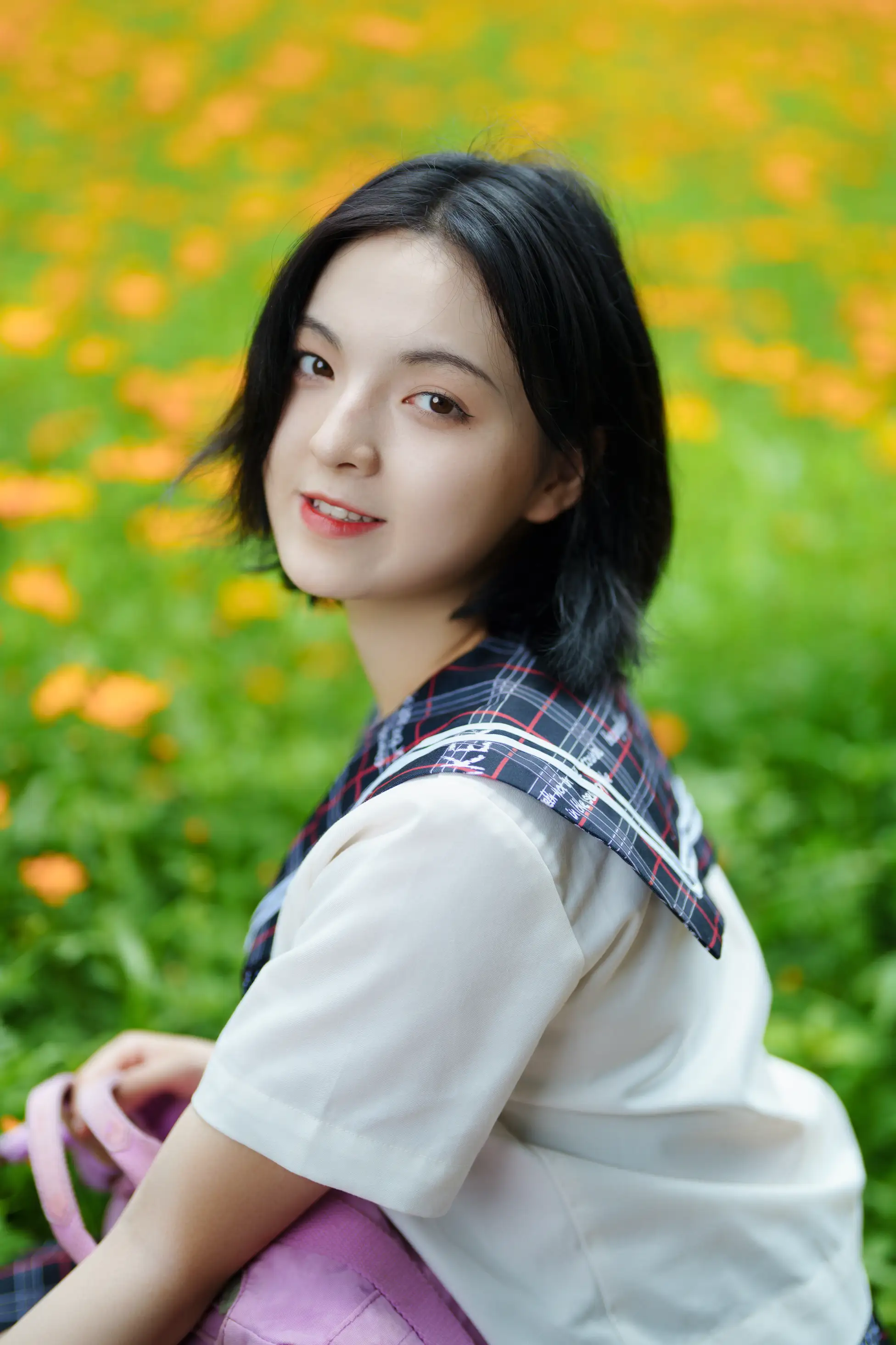 [艺图语] 2021.11.12 Vol.441 – 花田里的JK少女 dudu#[51P]-5