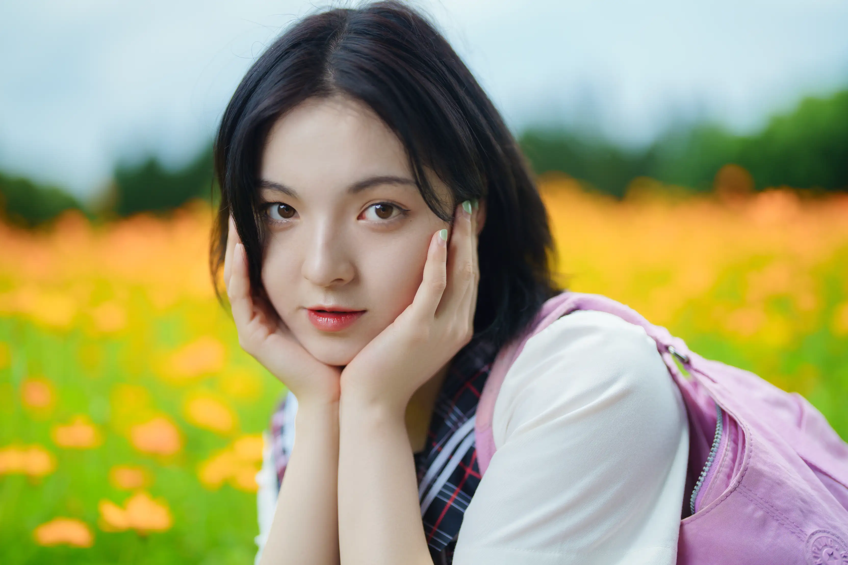 [艺图语] 2021.11.12 Vol.441 – 花田里的JK少女 dudu#[51P]-8