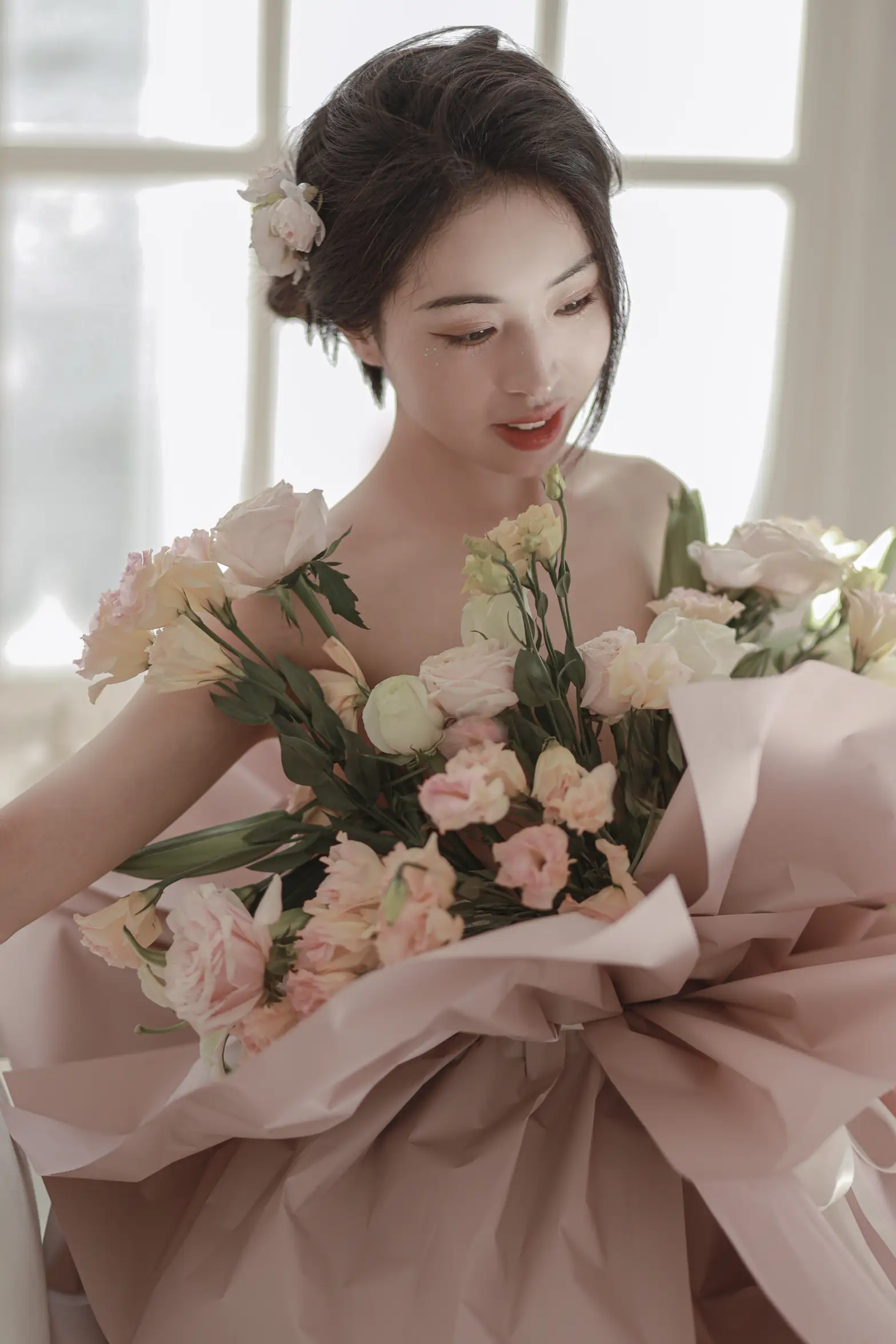 [艺图语] 2022.07.02 Vol.1353 – 花与少女 小朱#[36P]-2