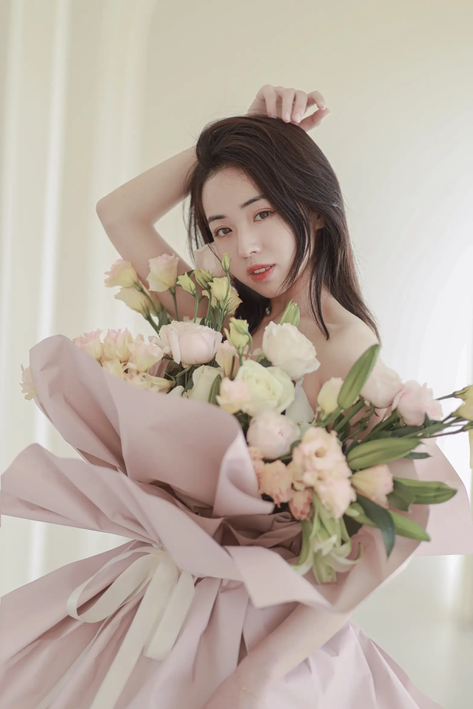 [艺图语] 2022.07.02 Vol.1353 – 花与少女 小朱#[36P]-4