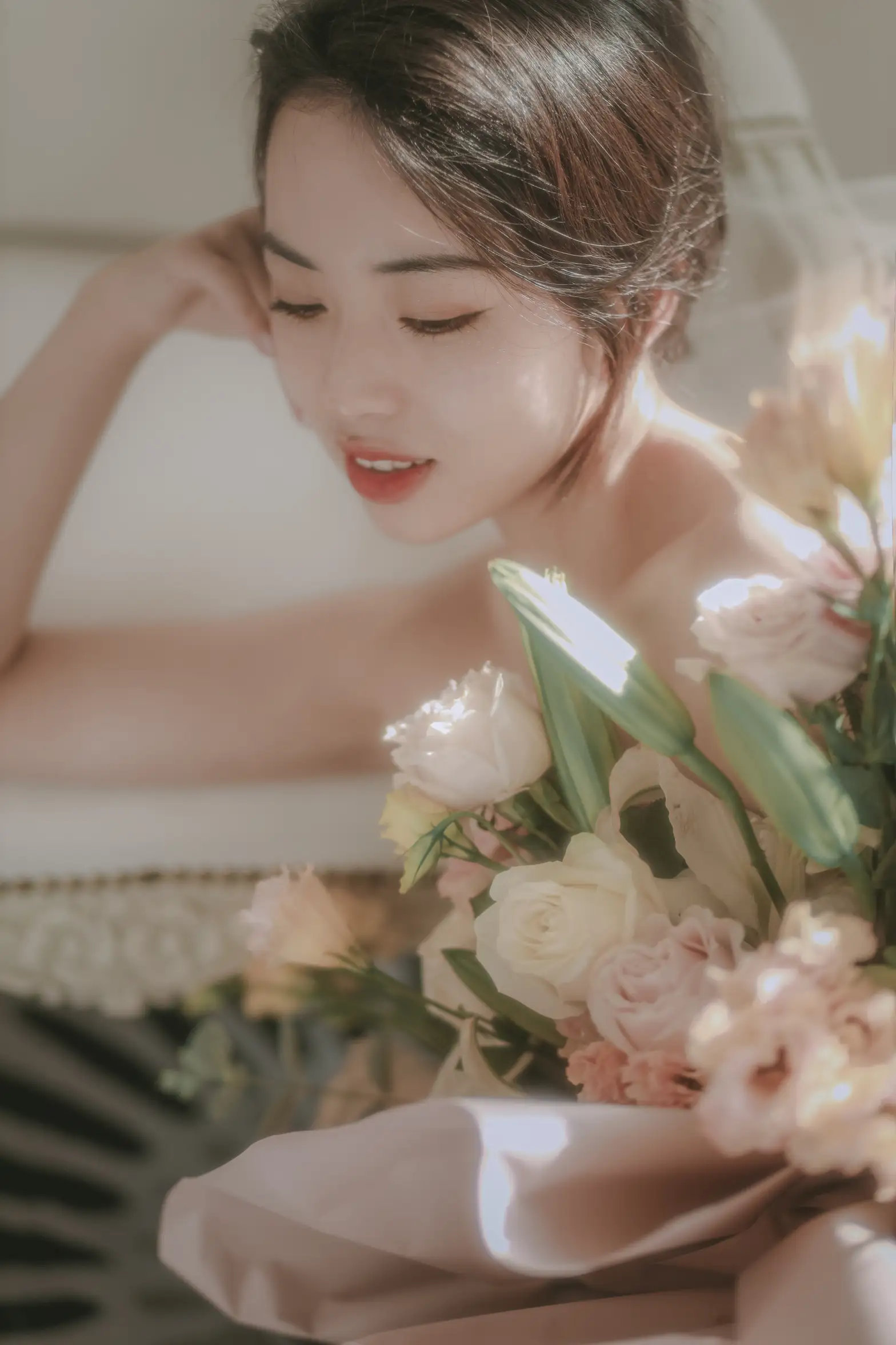 [艺图语] 2022.07.02 Vol.1353 – 花与少女 小朱#[36P]-8