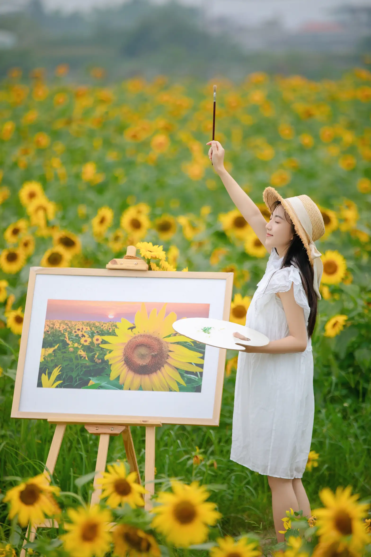 [艺图语] 2022.08.22 Vol.1766 – 向日葵女孩 栗子#[22P]-9