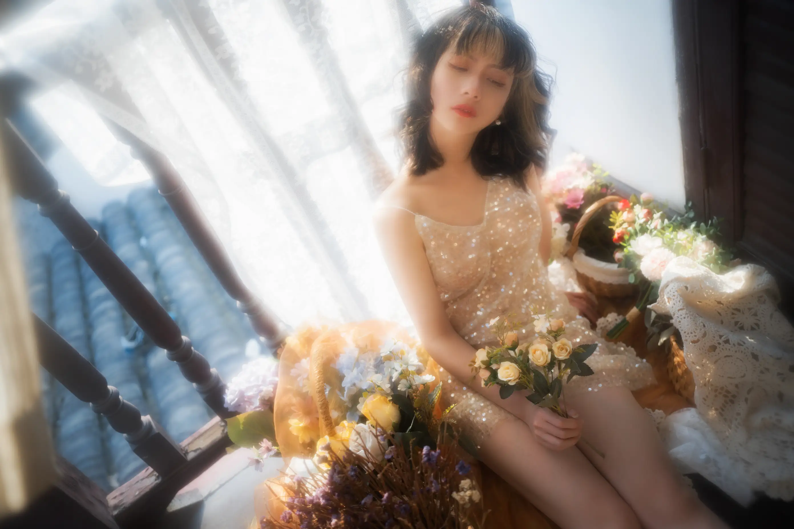 [艺图语] 2022.07.03 Vol.1360 – 窗外落霞 清青琴玖#[24P]-3