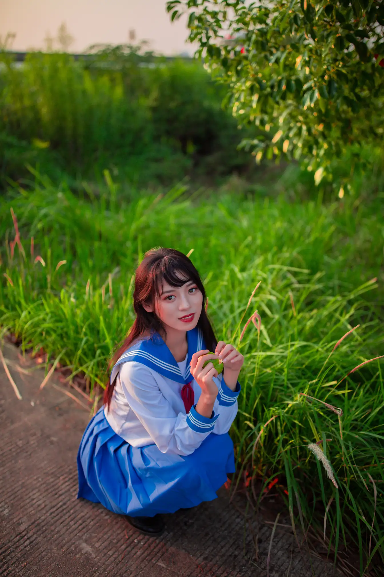 [艺图语] 2022.02.02 Vol.741 – JK少女 一只橙子#[48P]-8
