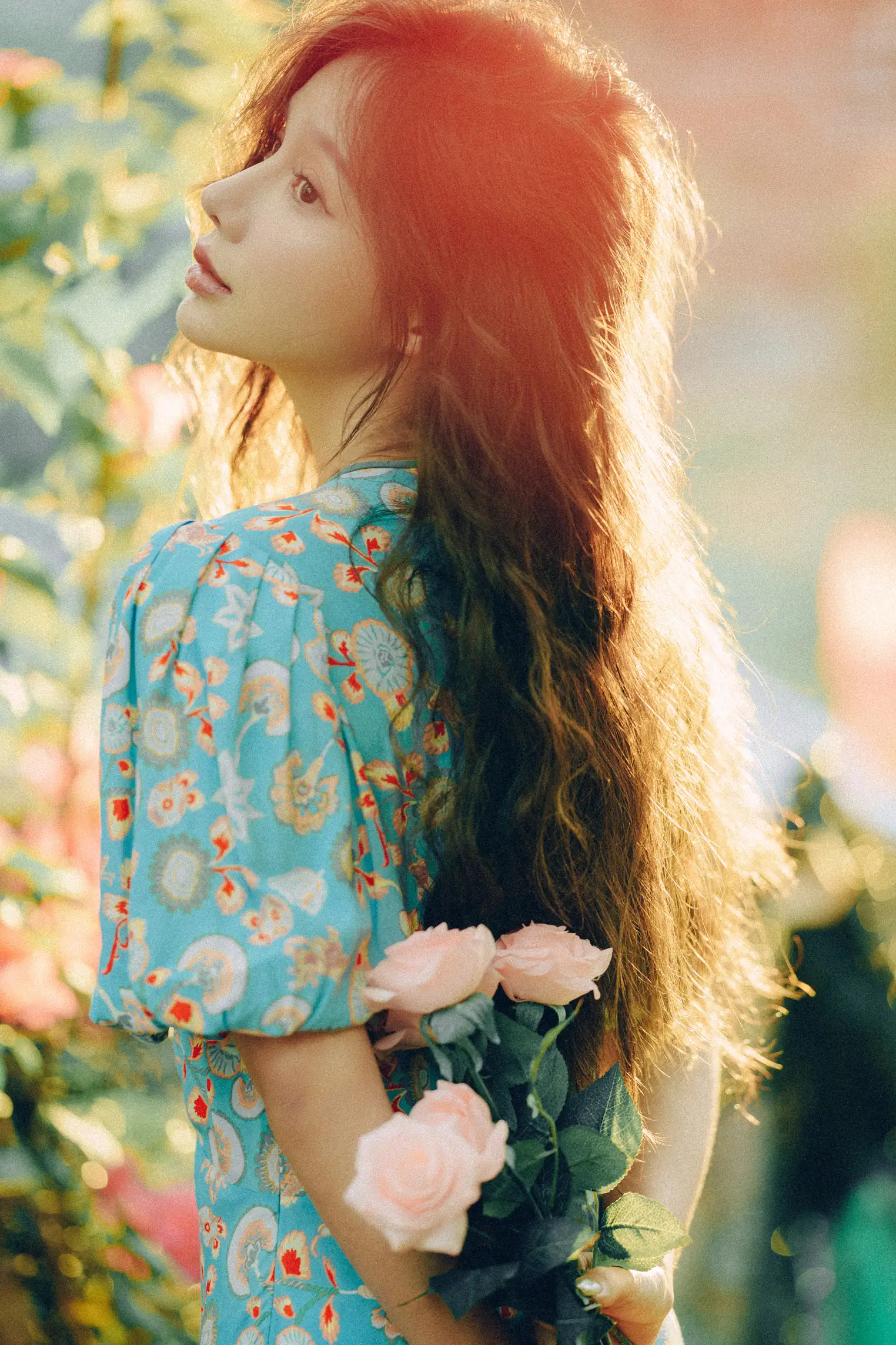 [艺图语] 2022.06.25 Vol.1282 – 发光的发丝，三角梅瀑布下的女神 姝雯同学#[55P]-4