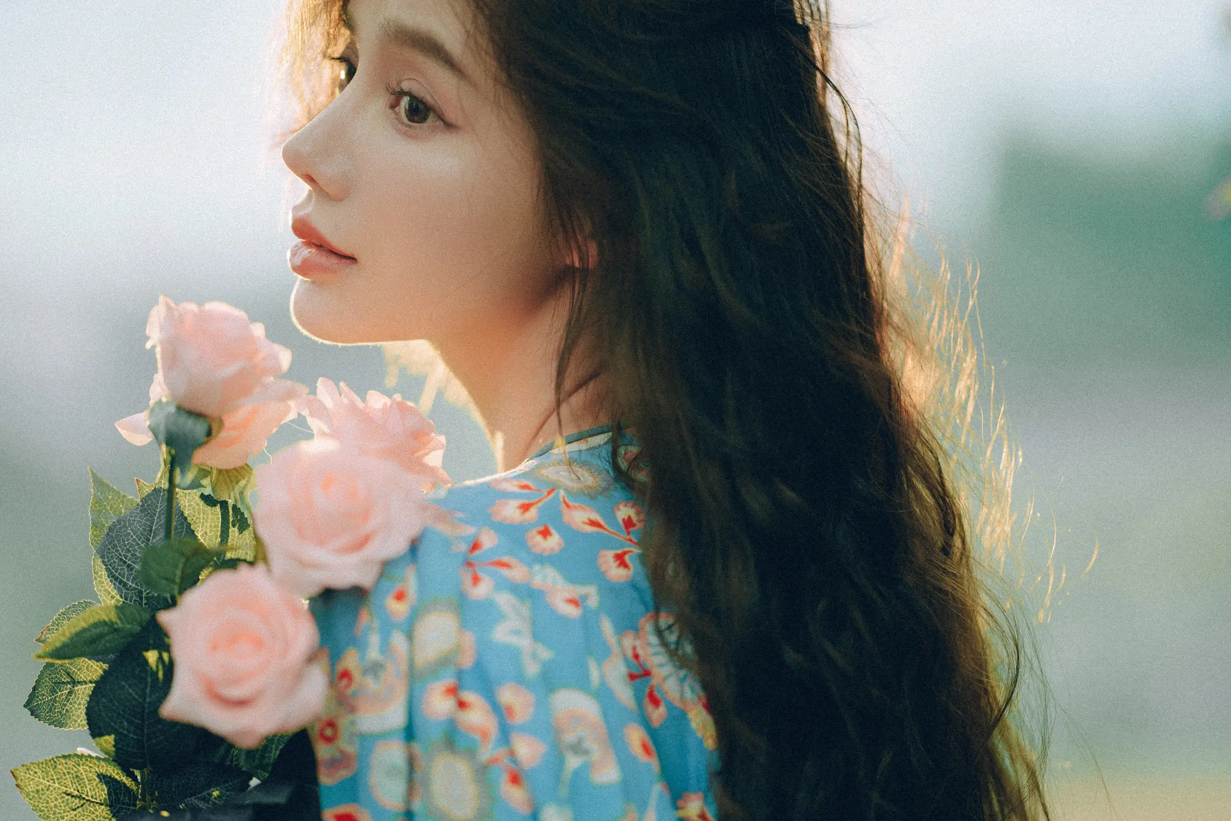 [艺图语] 2022.06.25 Vol.1282 – 发光的发丝，三角梅瀑布下的女神 姝雯同学#[55P]-6