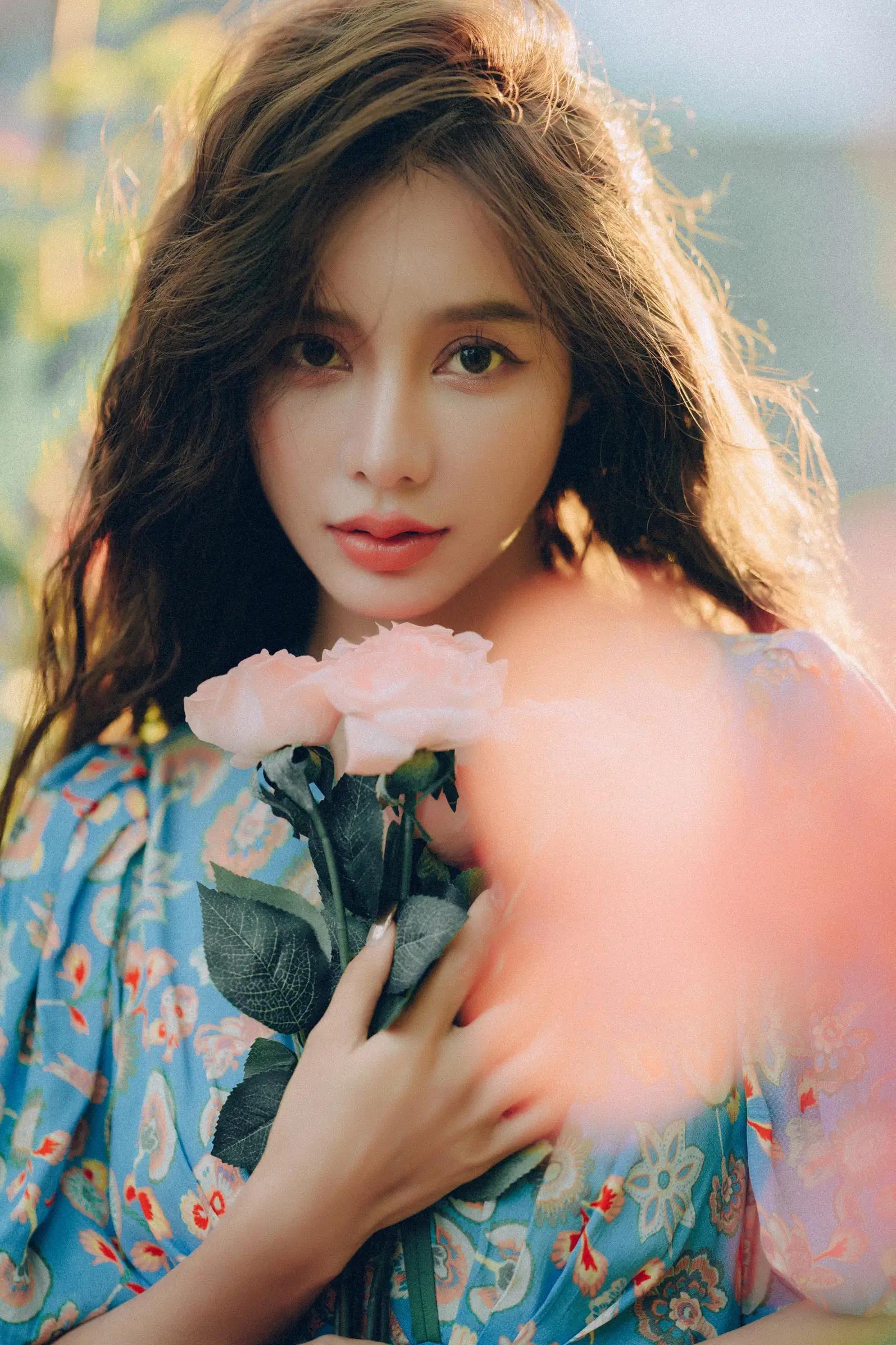 [艺图语] 2022.06.25 Vol.1282 – 发光的发丝，三角梅瀑布下的女神 姝雯同学#[55P]-8