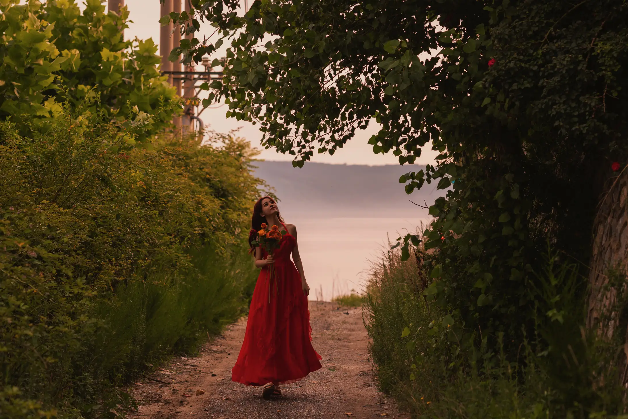 [艺图语] 2022.09.02 Vol.1849 – 海边夕阳和红裙女孩 壹萱-#[33P]-4