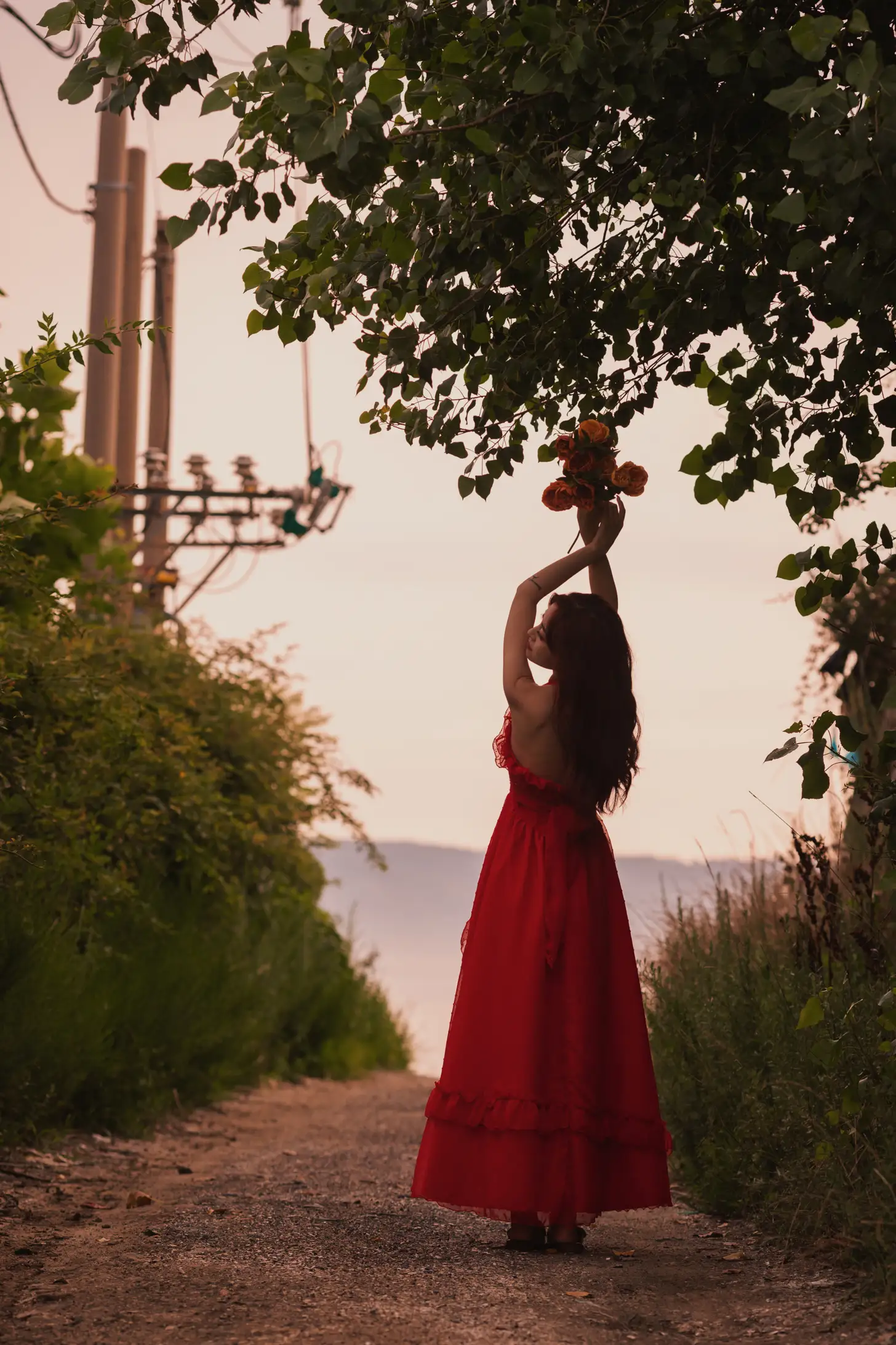 [艺图语] 2022.09.02 Vol.1849 – 海边夕阳和红裙女孩 壹萱-#[33P]-7