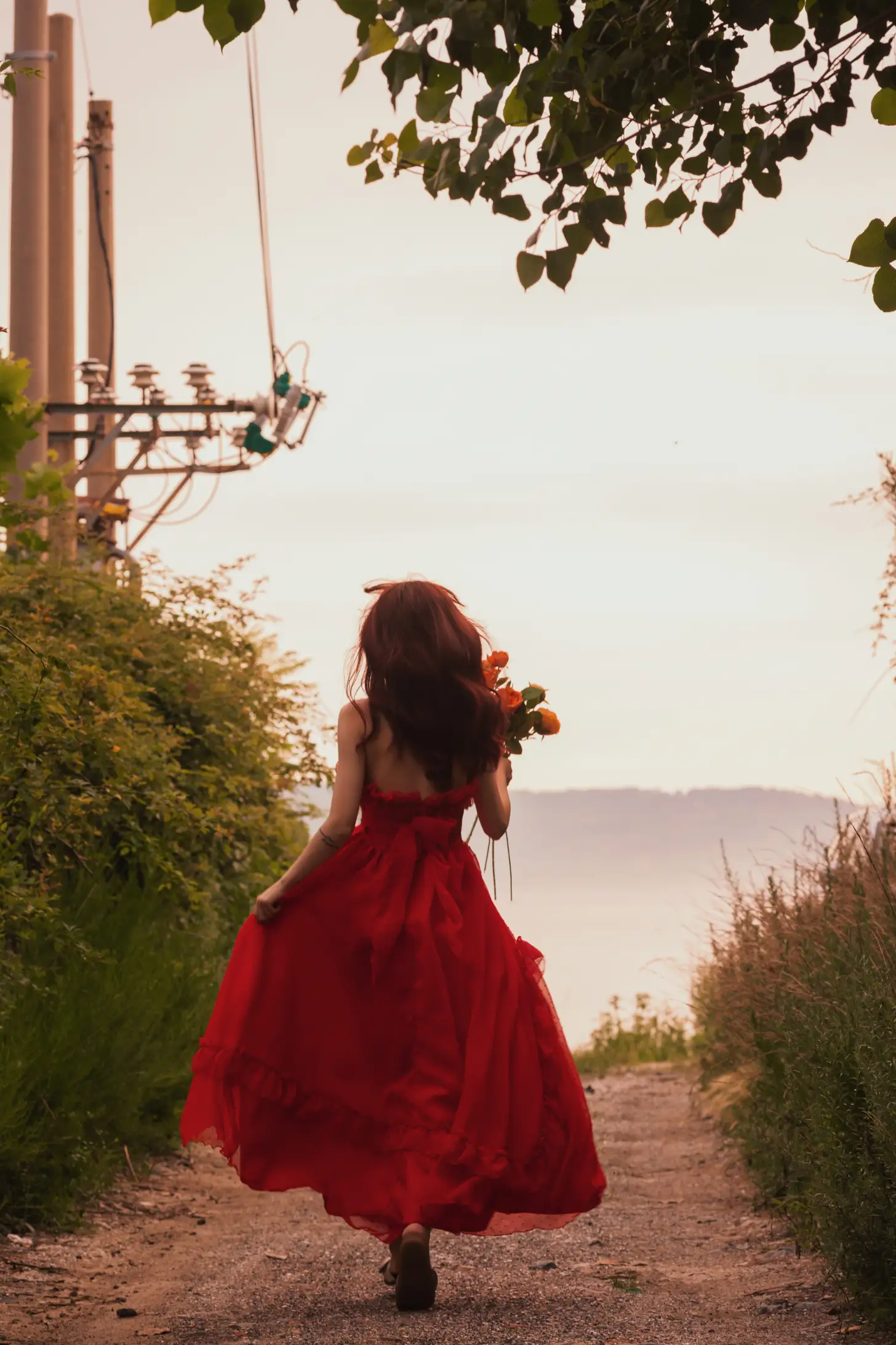 [艺图语] 2022.09.02 Vol.1849 – 海边夕阳和红裙女孩 壹萱-#[33P]-9