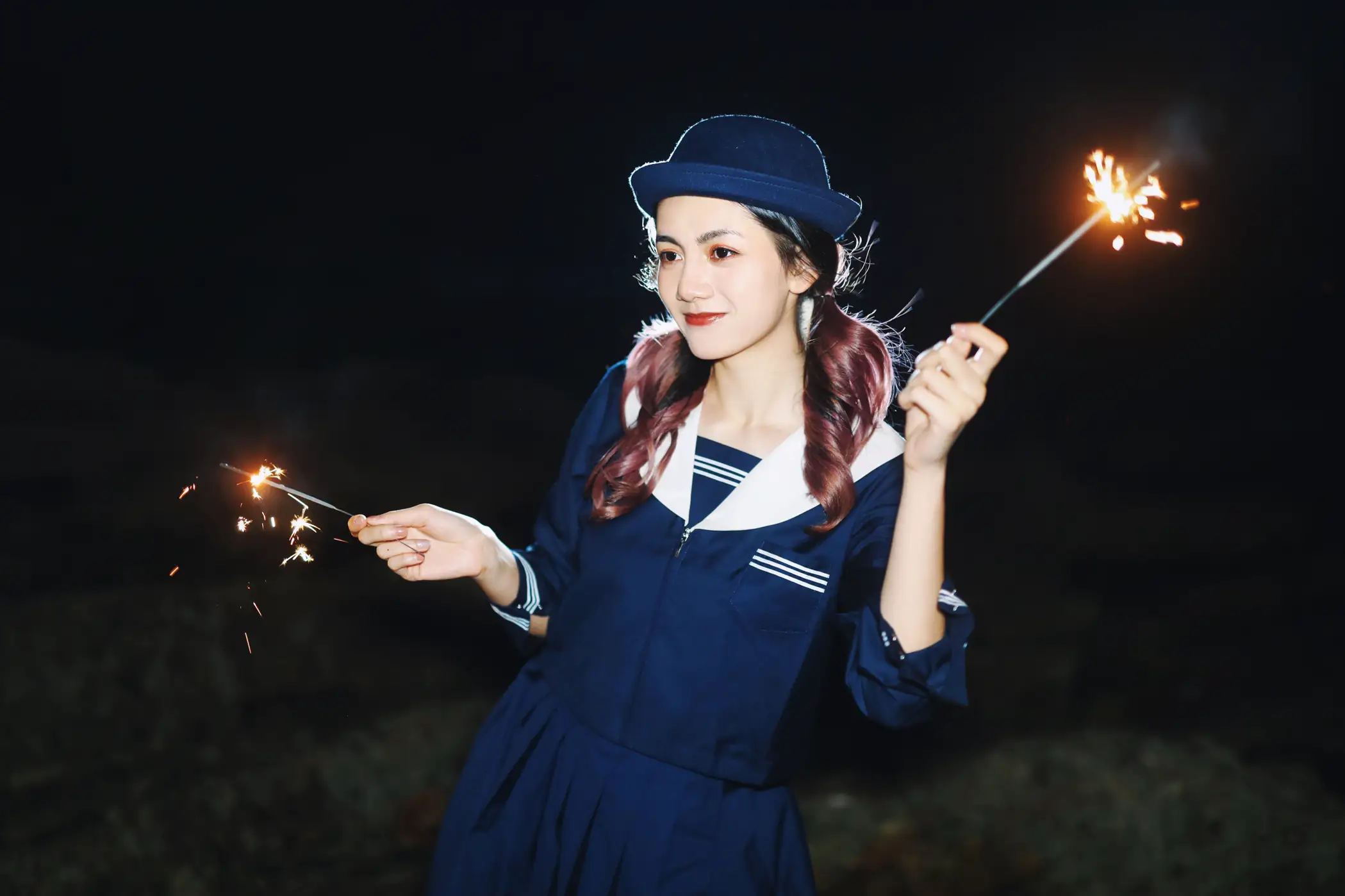 [艺图语] 2022.11.24 Vol.2519 – 无人海滩的烟火 茜akane#[25P]-7